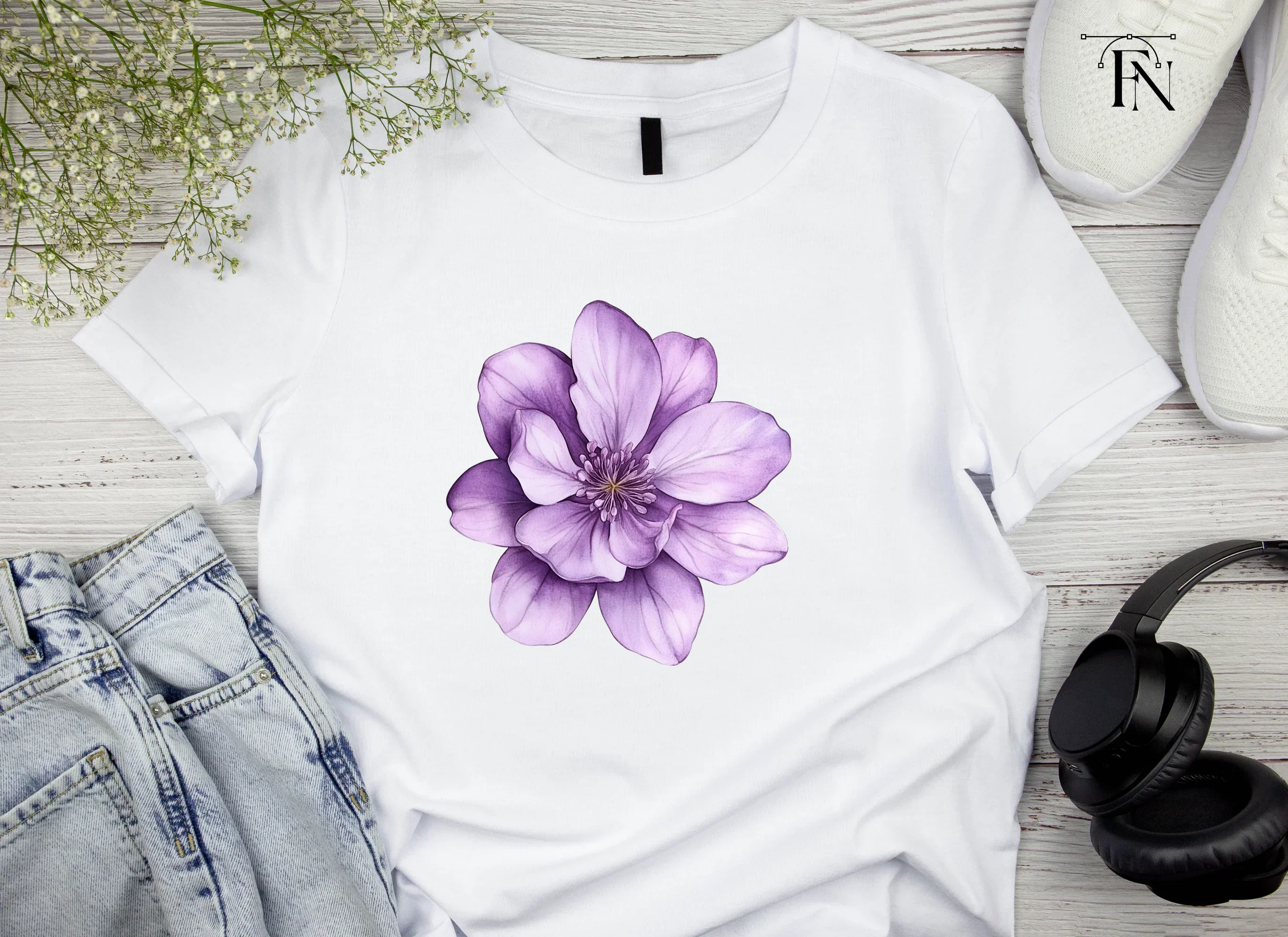 Vibrant Purple Geranium Clipart Bundle - Image 4