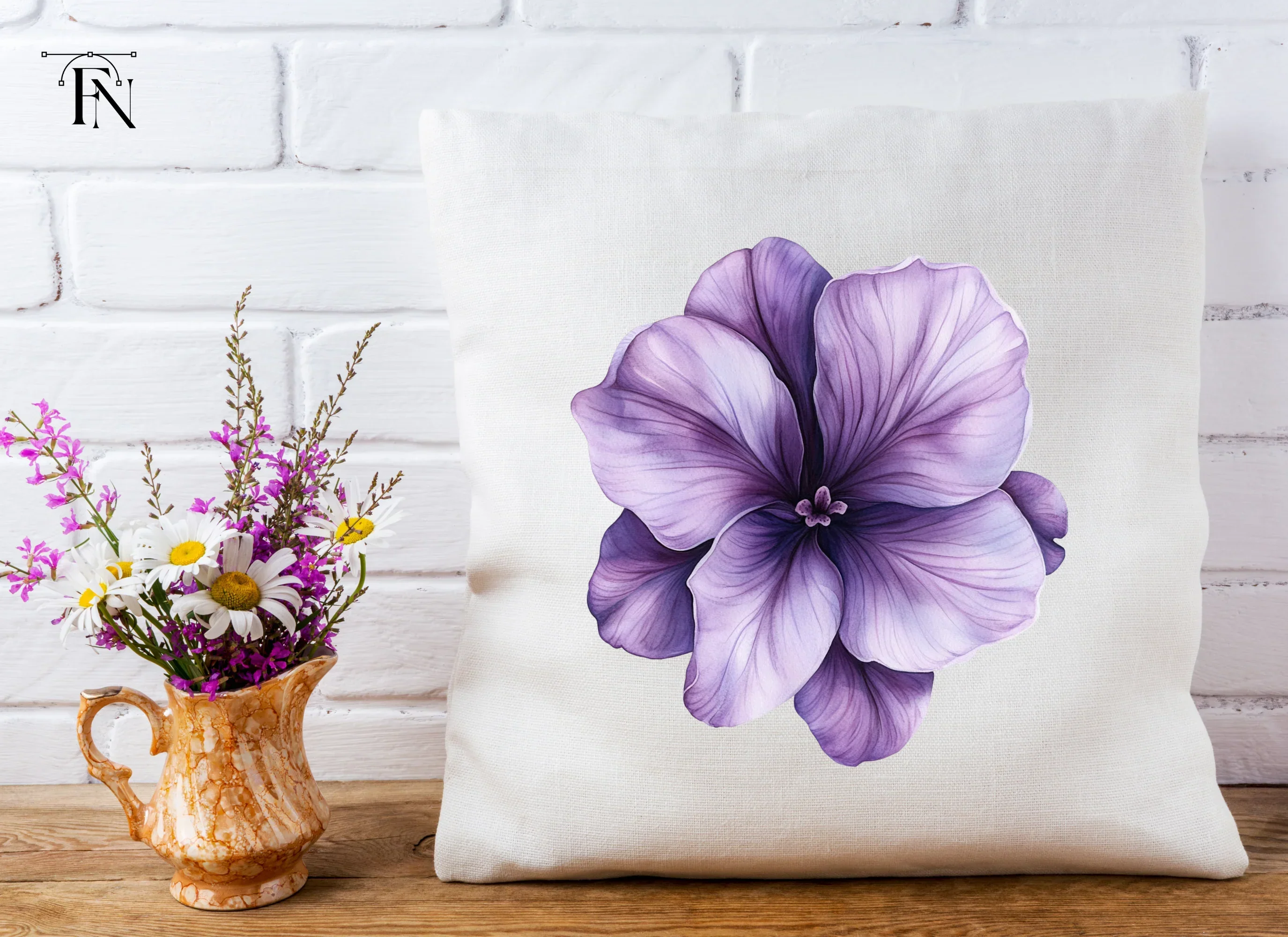 Vibrant Purple Geranium Clipart Bundle - Image 5