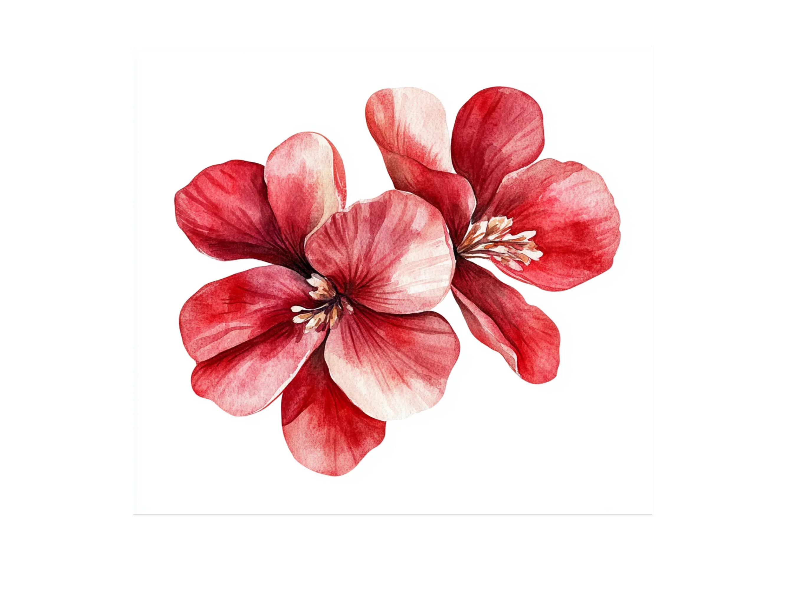 Vibrant Red Flower Petals Clipart Bundle - Image 3