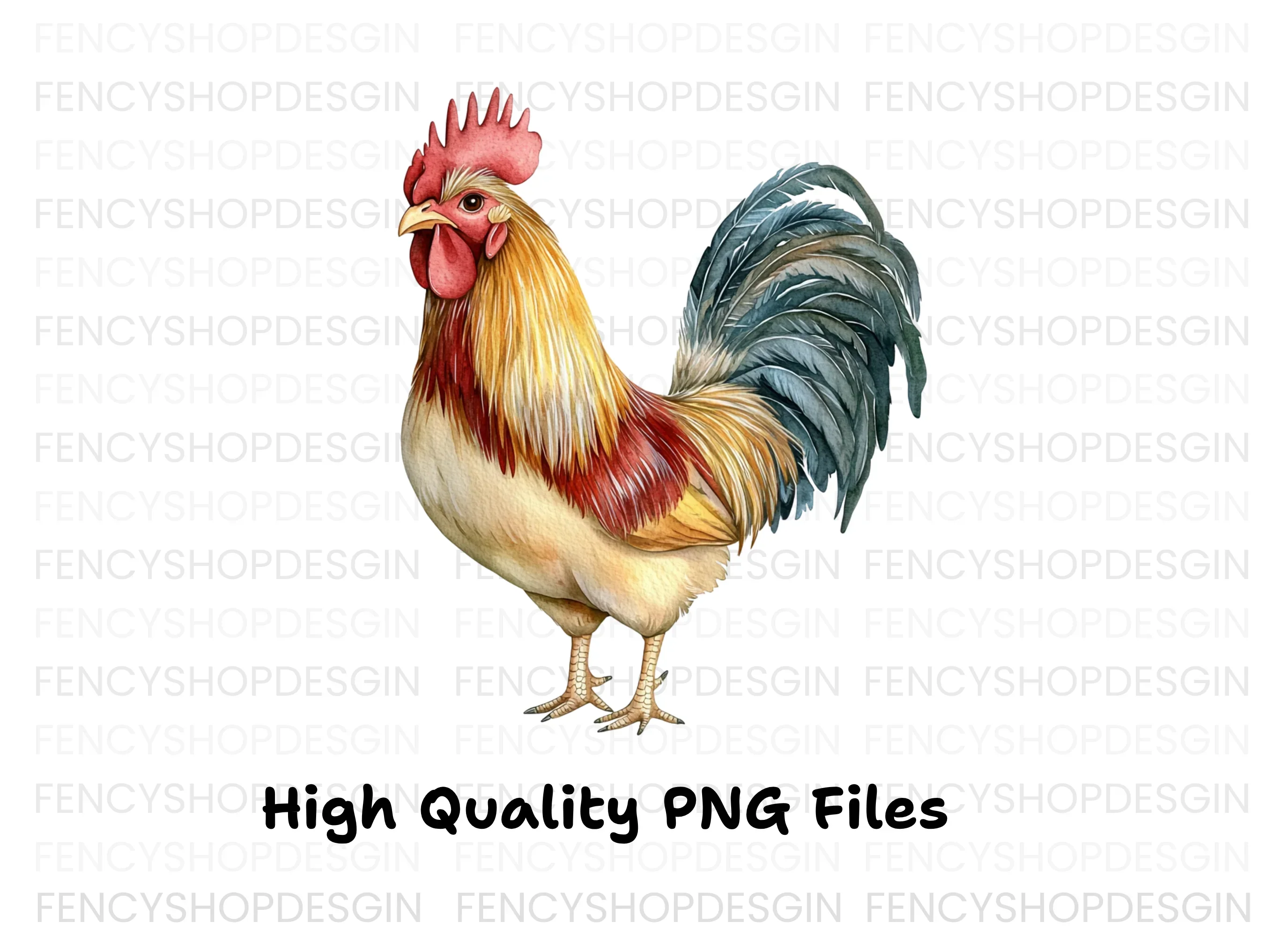 Vibrant Rooster Clipart Bundle - Image 3
