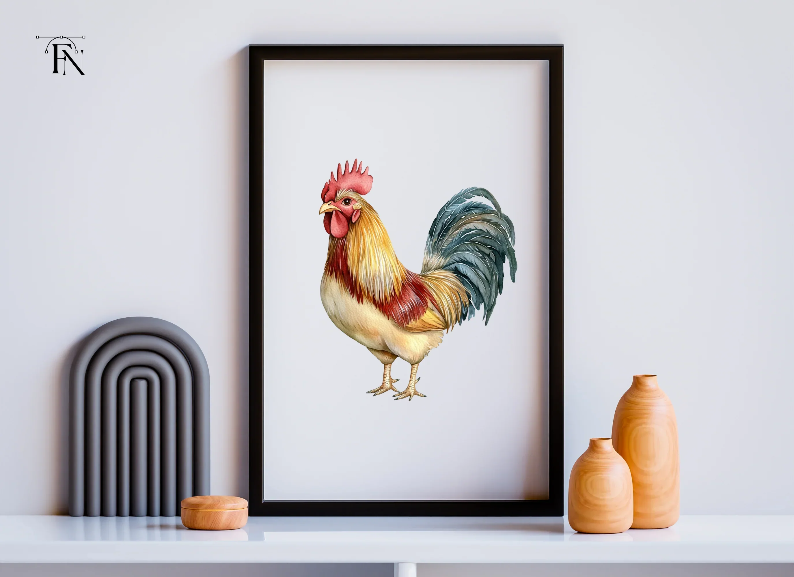 Vibrant Rooster Clipart Bundle - Image 6