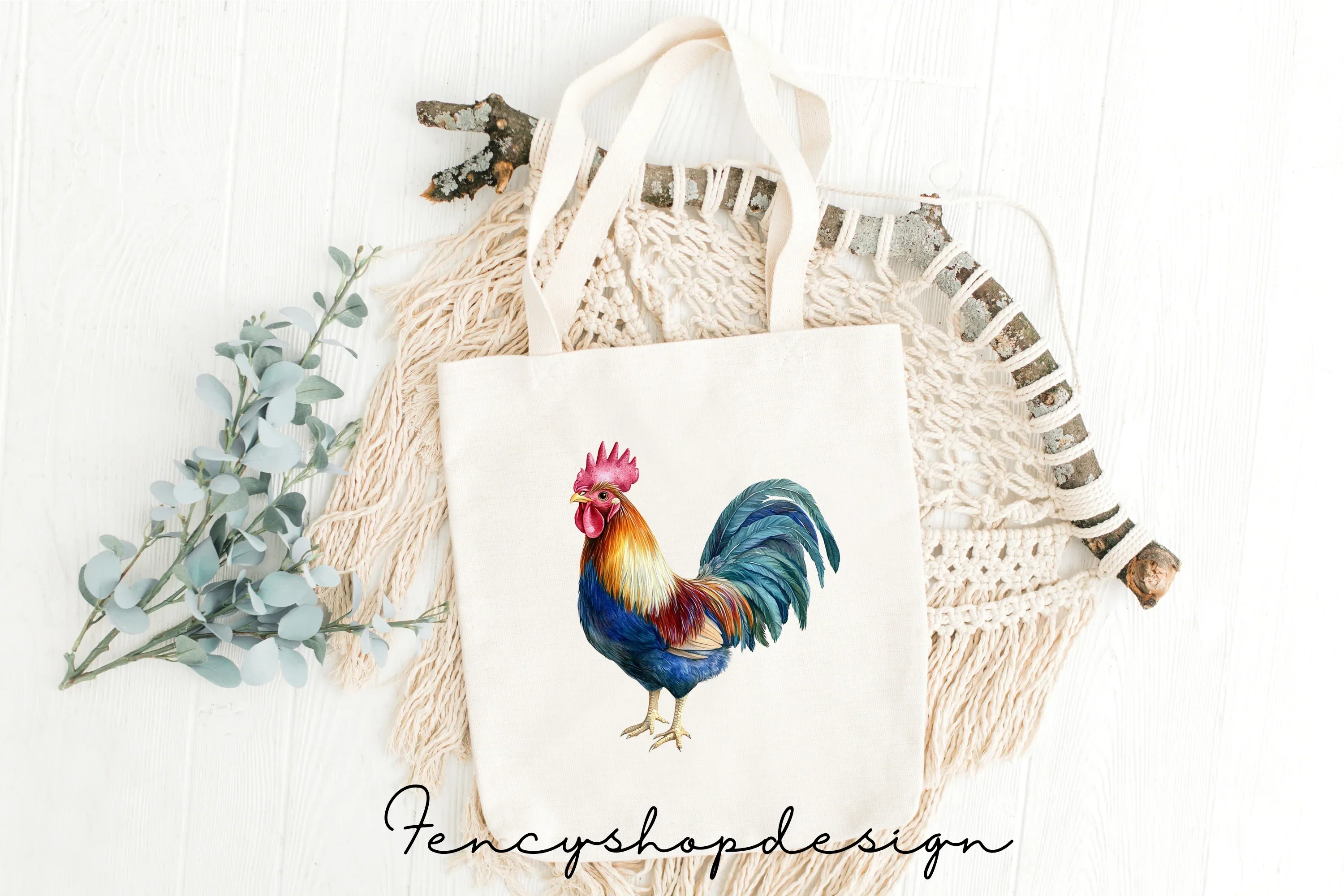 Vibrant Rooster Clipart Bundle - Image 2