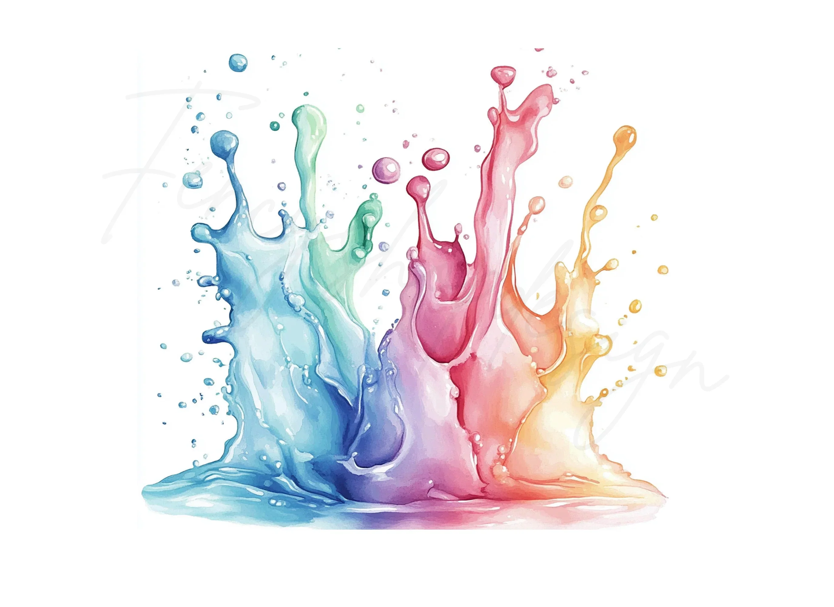 Vibrant Splash Clipart Bundle - Image 2
