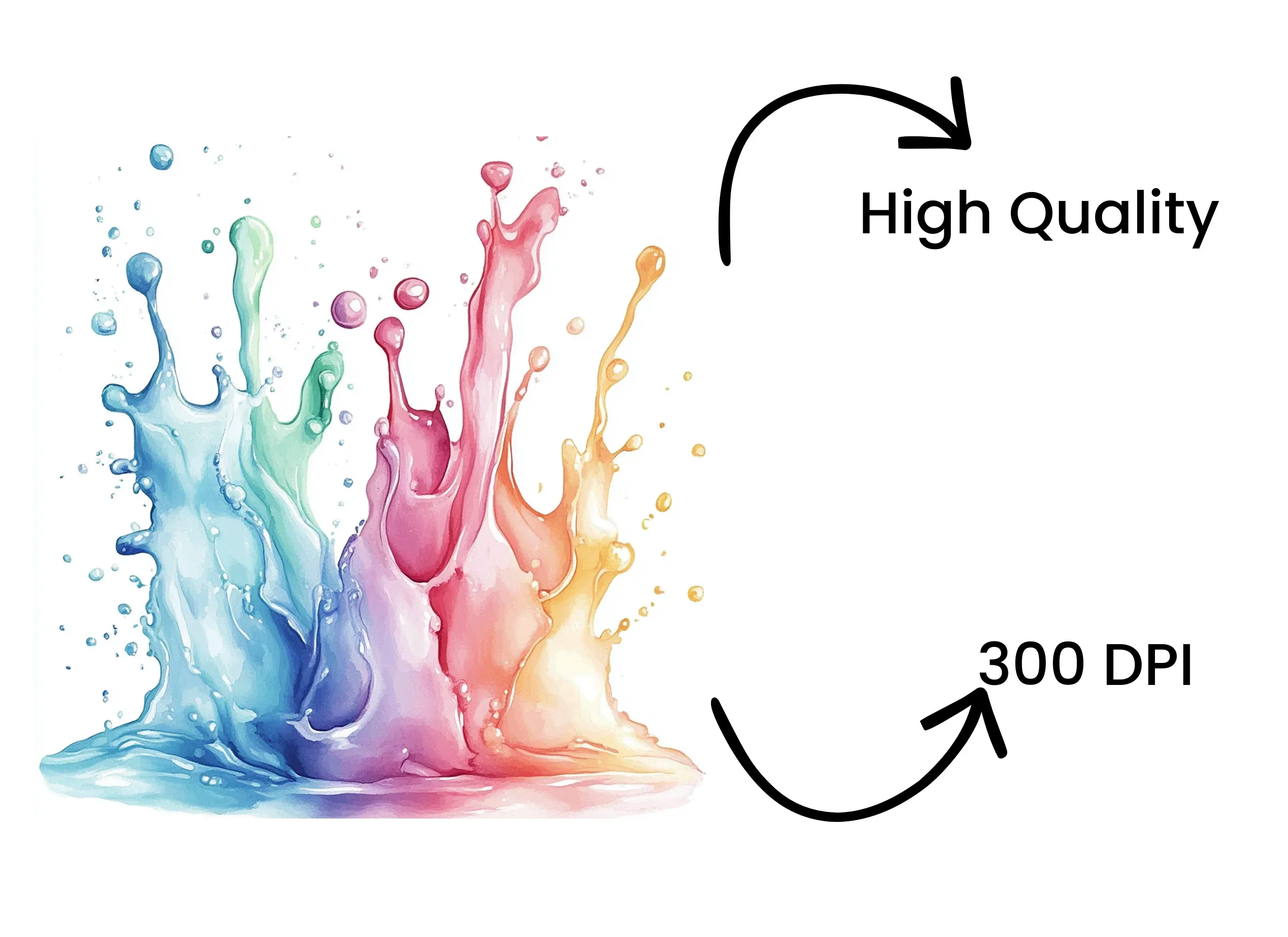 Vibrant Splash Clipart Bundle - Image 4