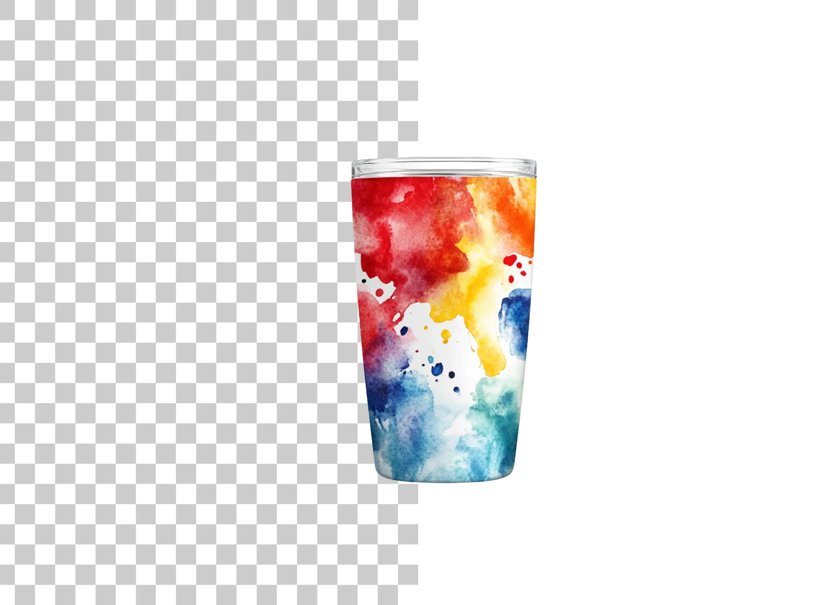 Vibrant Splash Tumbler Clipart Bundle - Image 6
