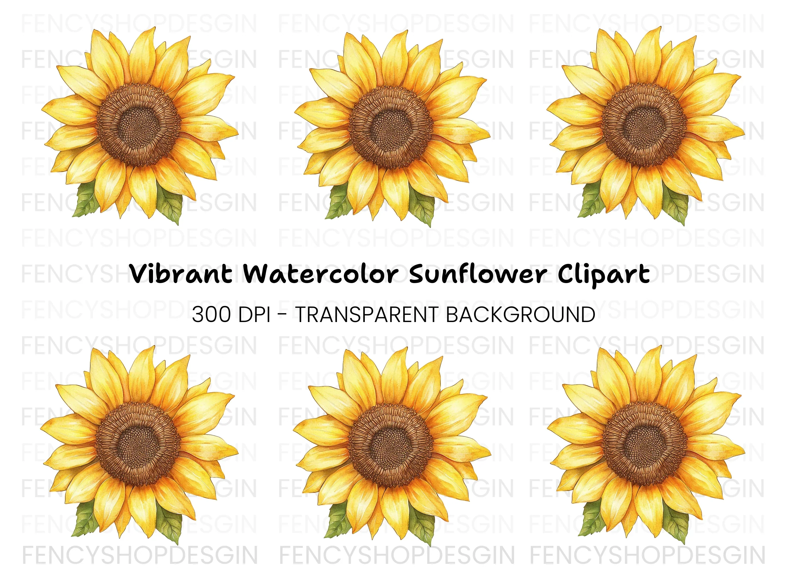 Vibrant Sunflower Clipart Bundle