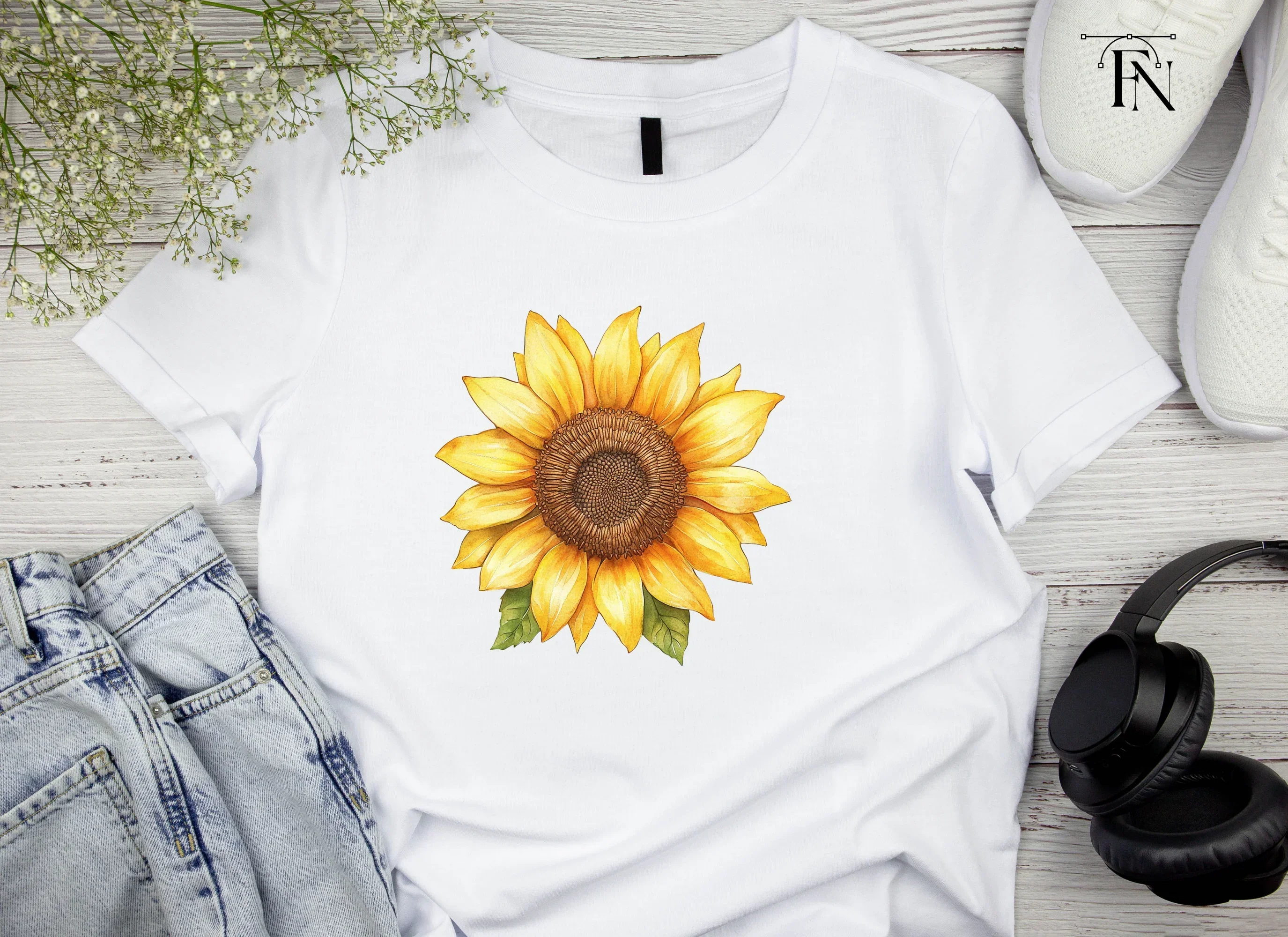 Vibrant Sunflower Clipart Bundle - Image 3
