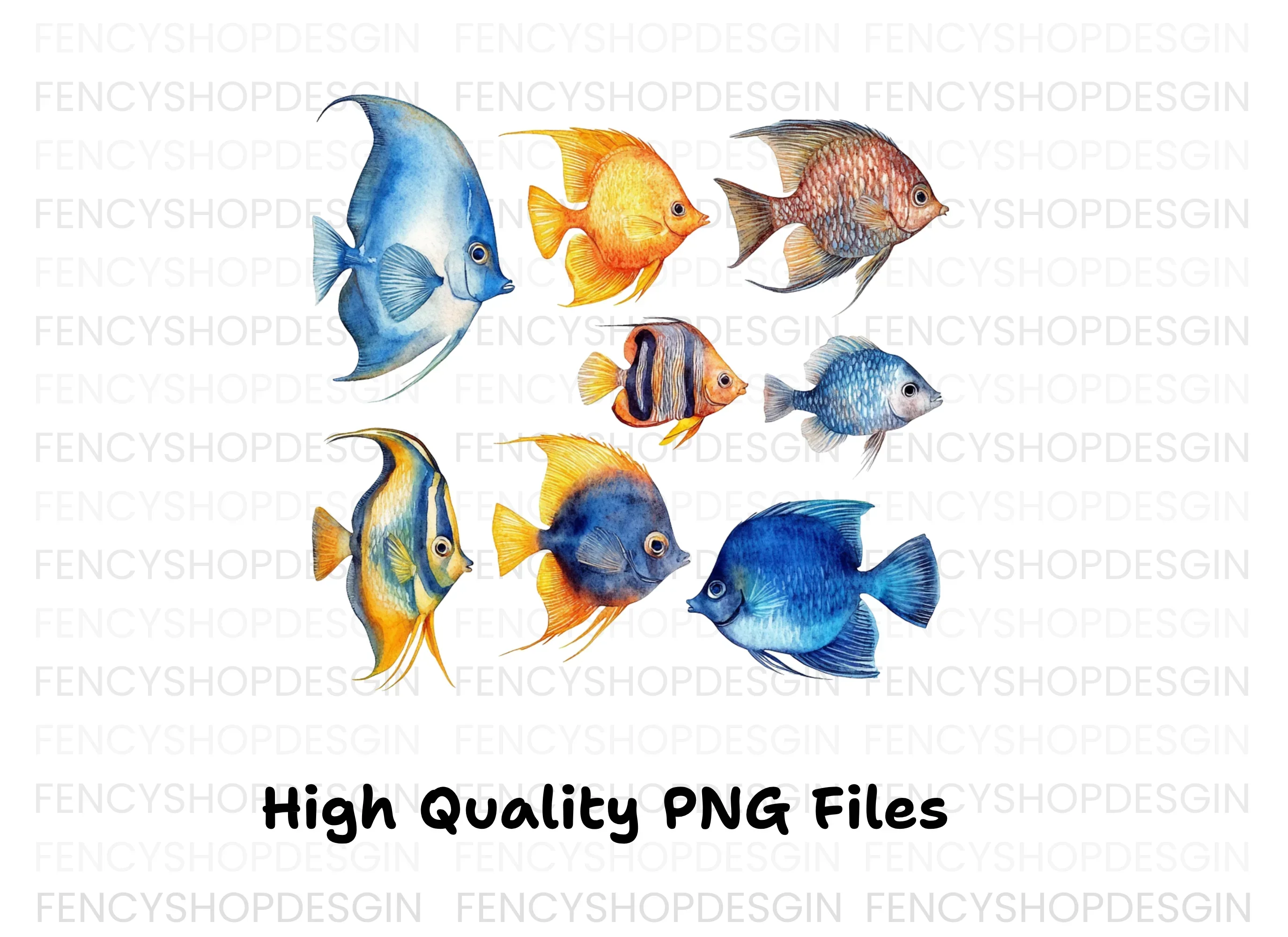 Vibrant Tropical Fish Clipart Bundle - Image 3