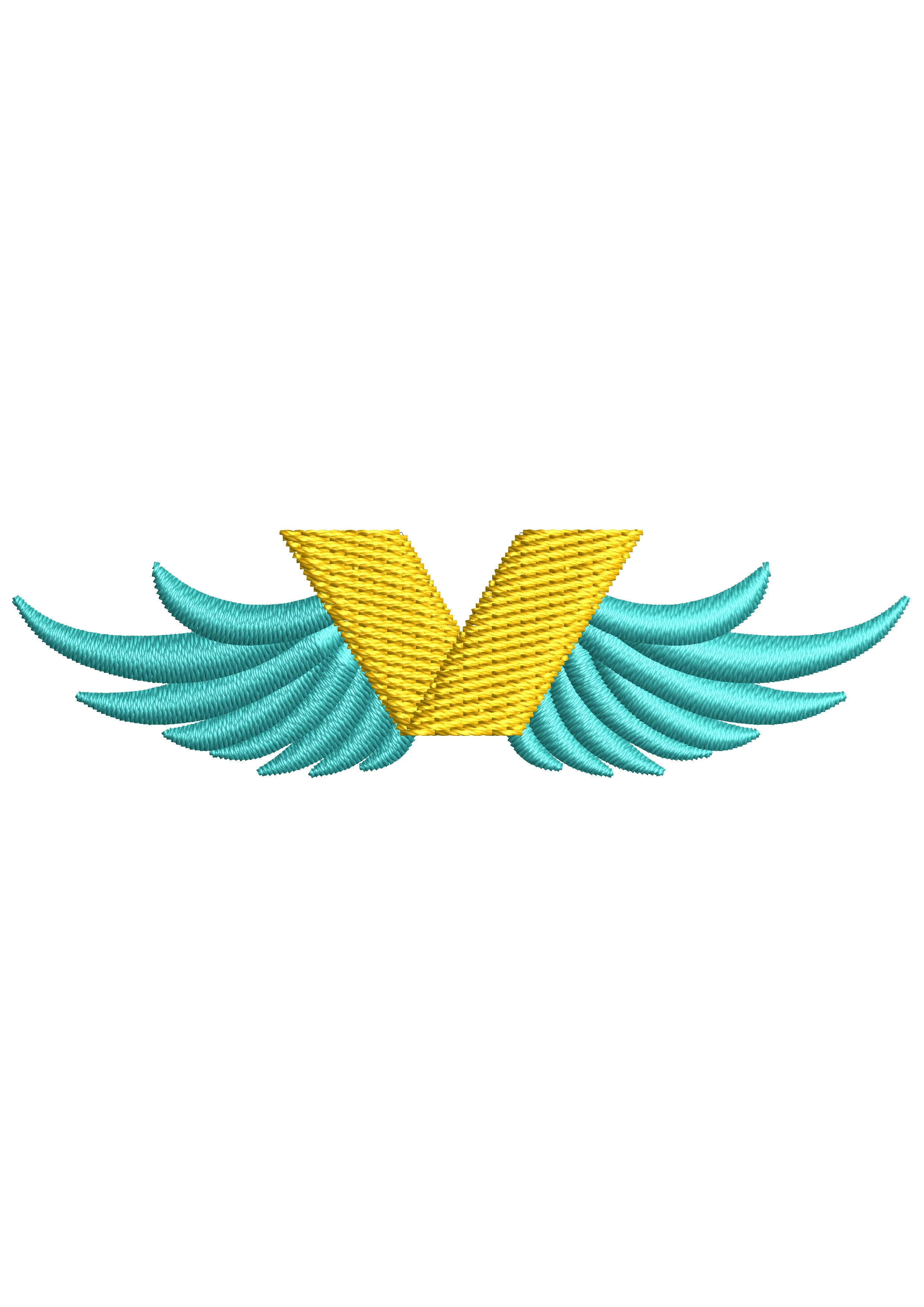 Victory Embroidery Design