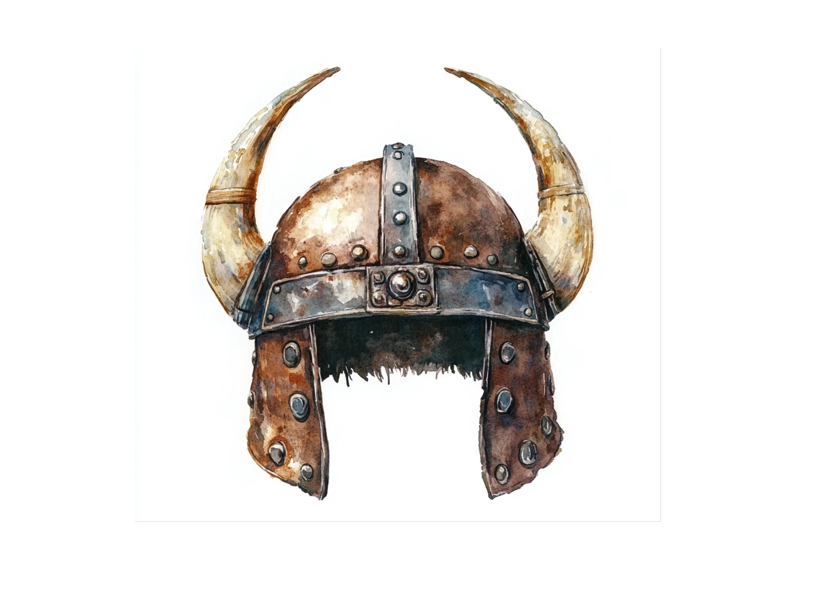Viking Helmets Clipart Bundle - Image 2
