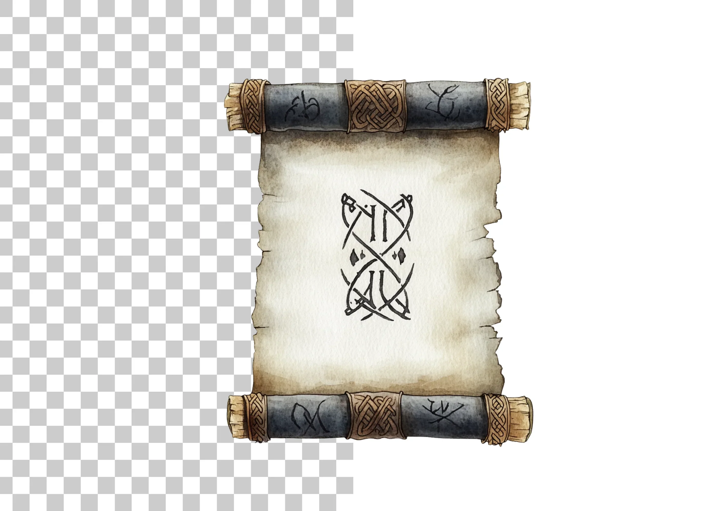 Viking Scroll Runic Symbol Clipart Bundle - Image 6