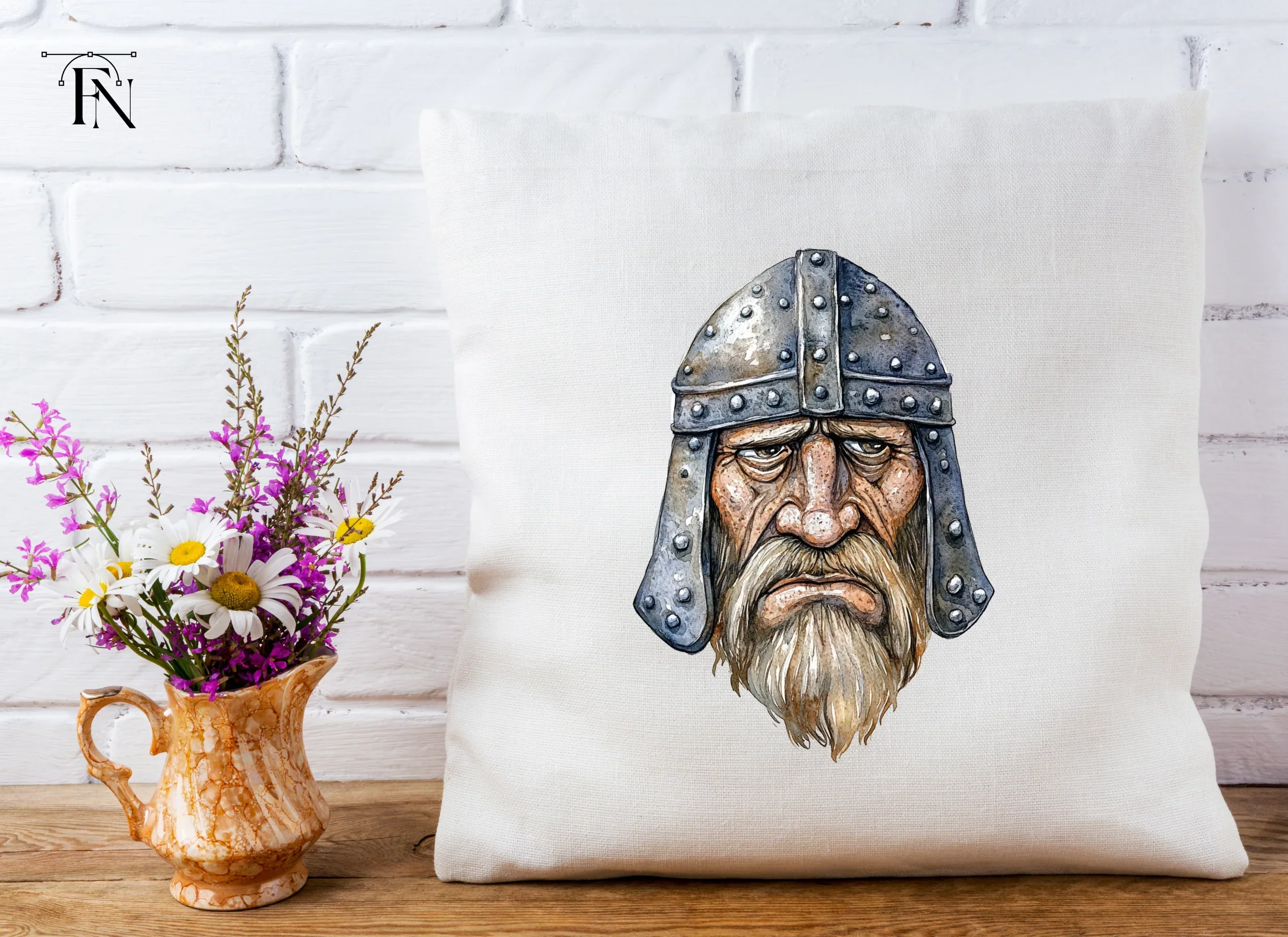 Viking Warrior Portraits Clipart Bundle - Image 5