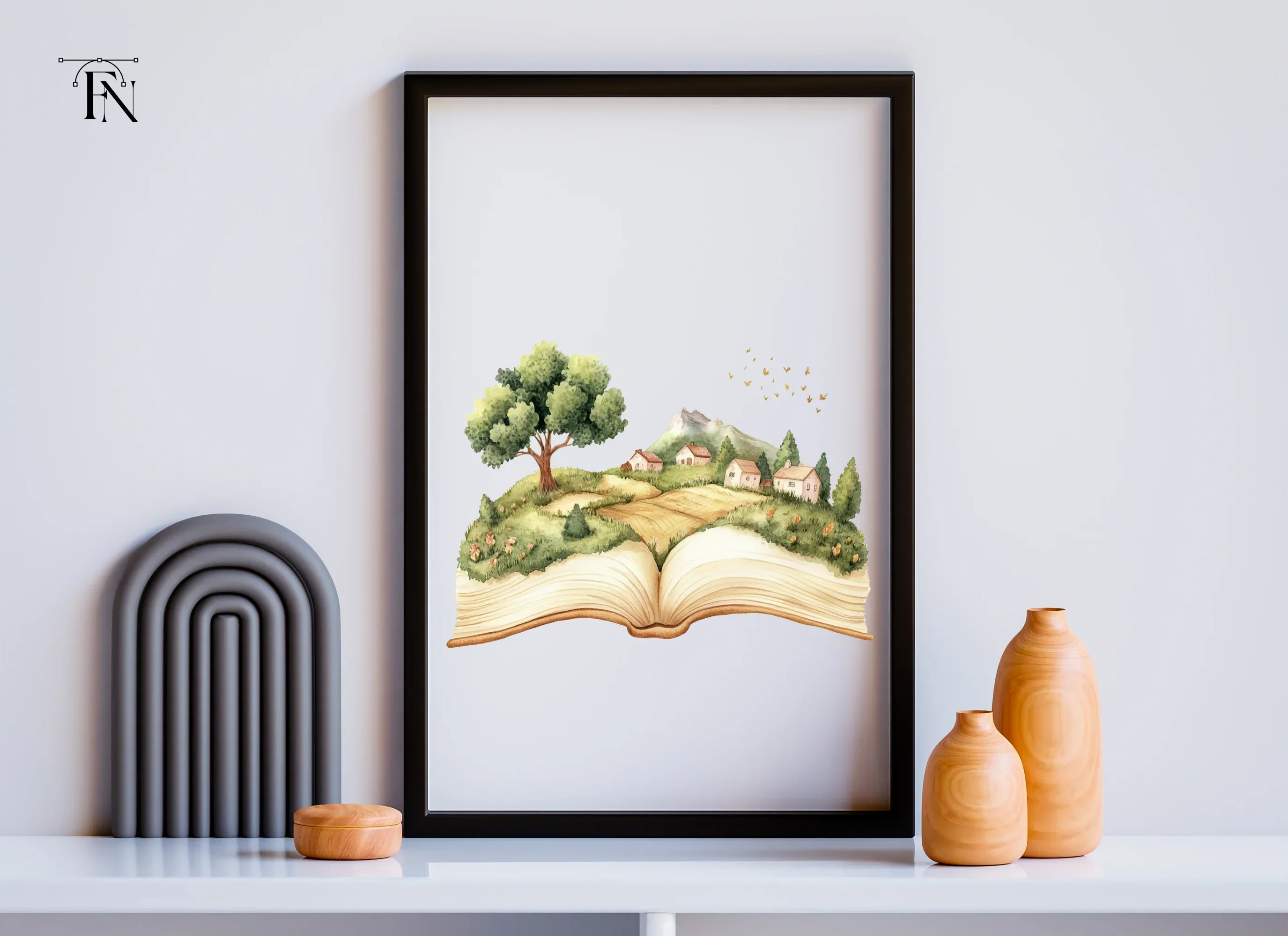 Village Scene Storybook Clipart Bundle - Image 6