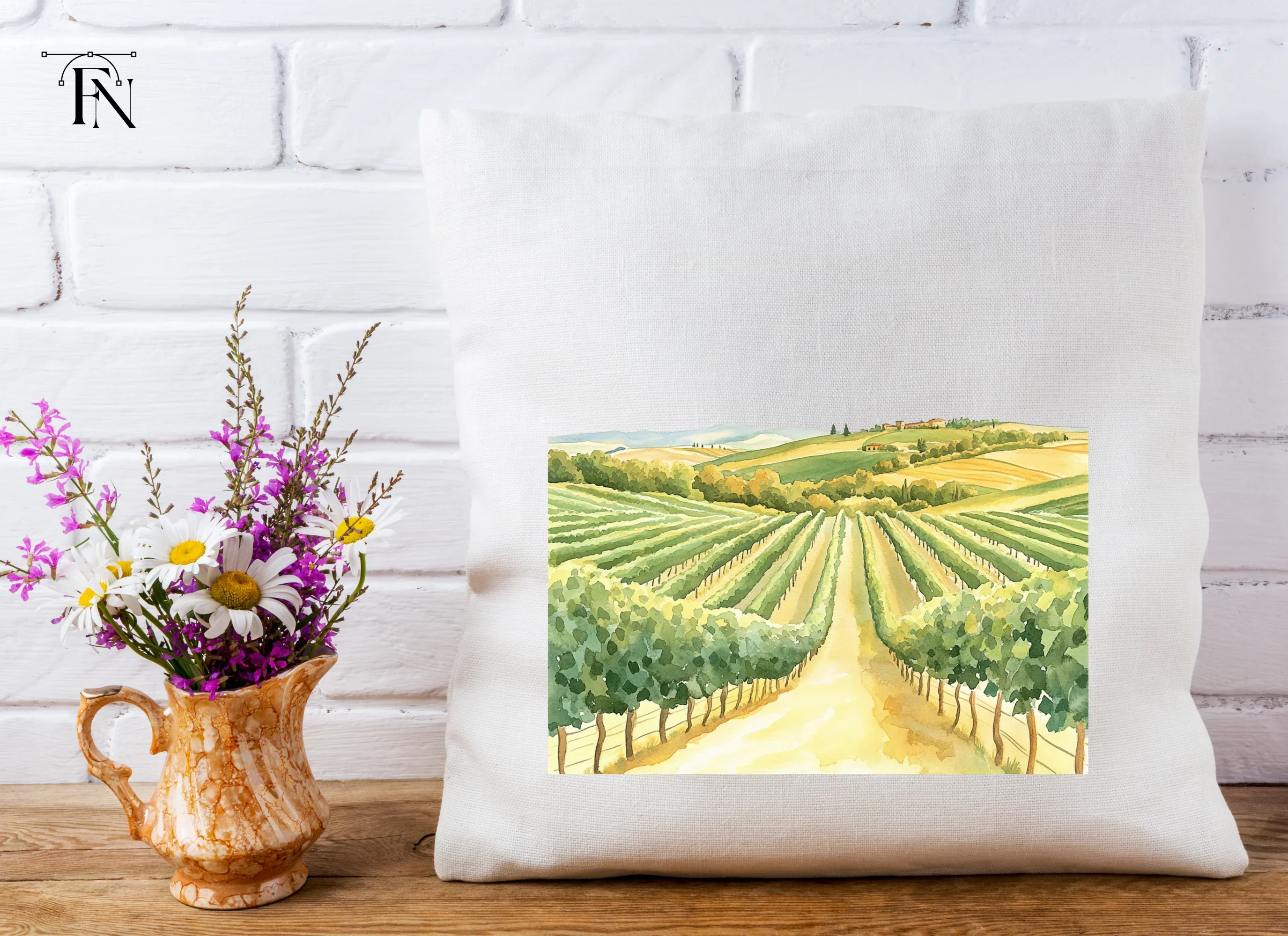 Vineyard Scenery Clipart Bundle - Image 4