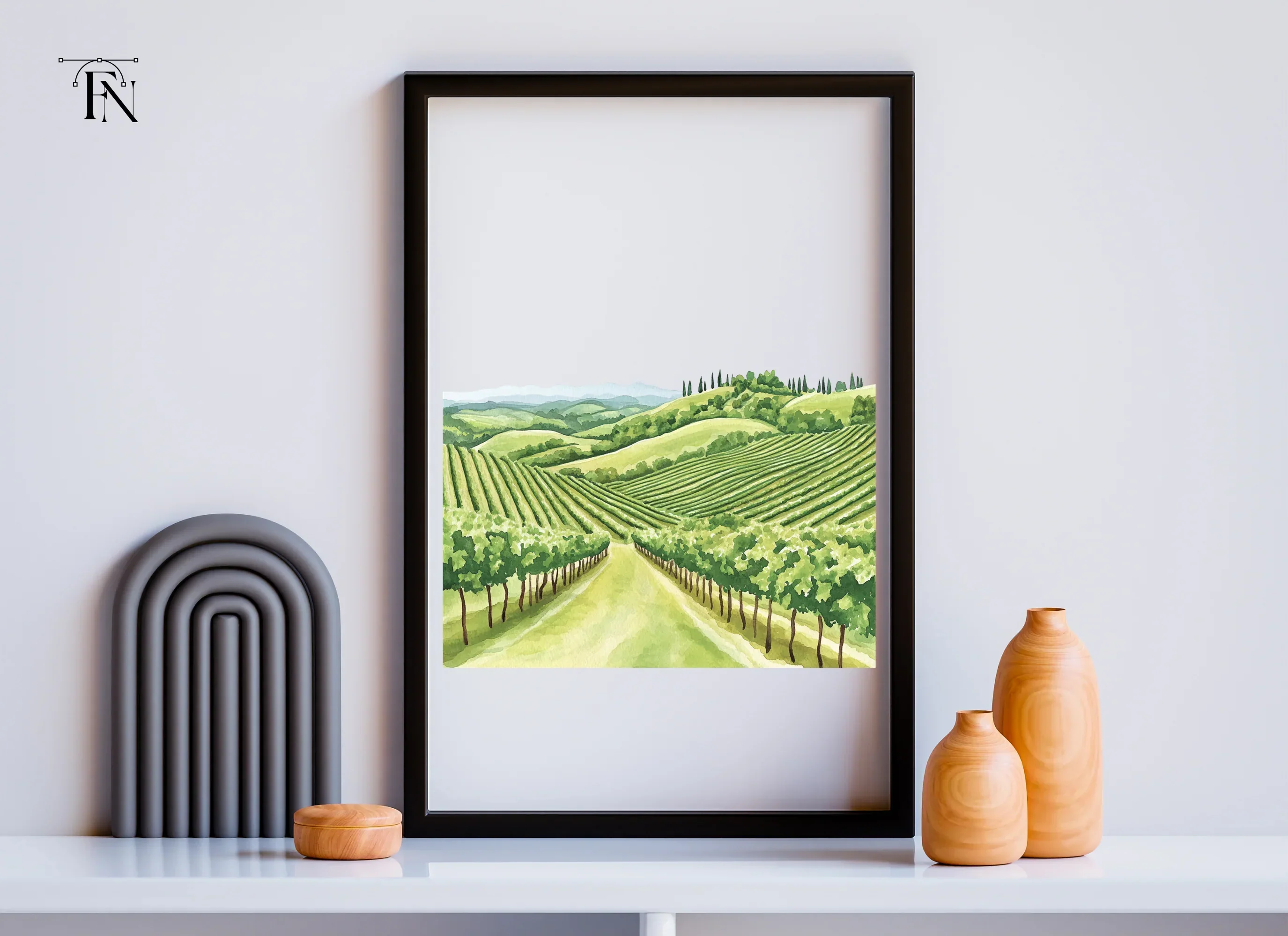 Vineyard Scenery Clipart Bundle - Image 5