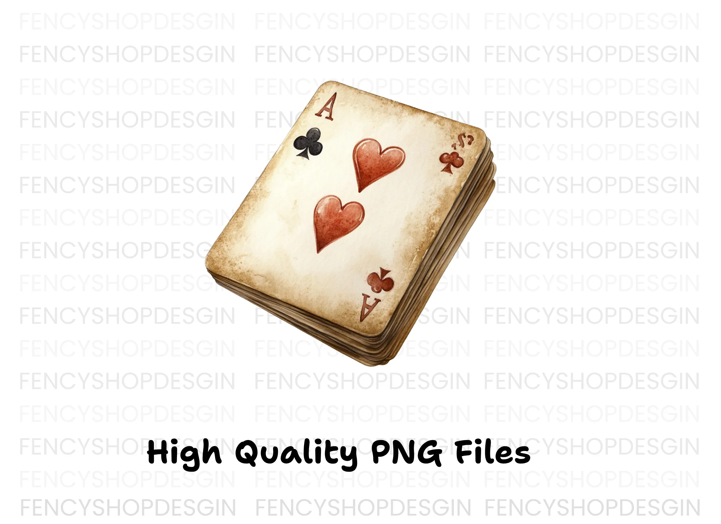 Vintage Ace Playing Card Clipart Bundle - Image 2