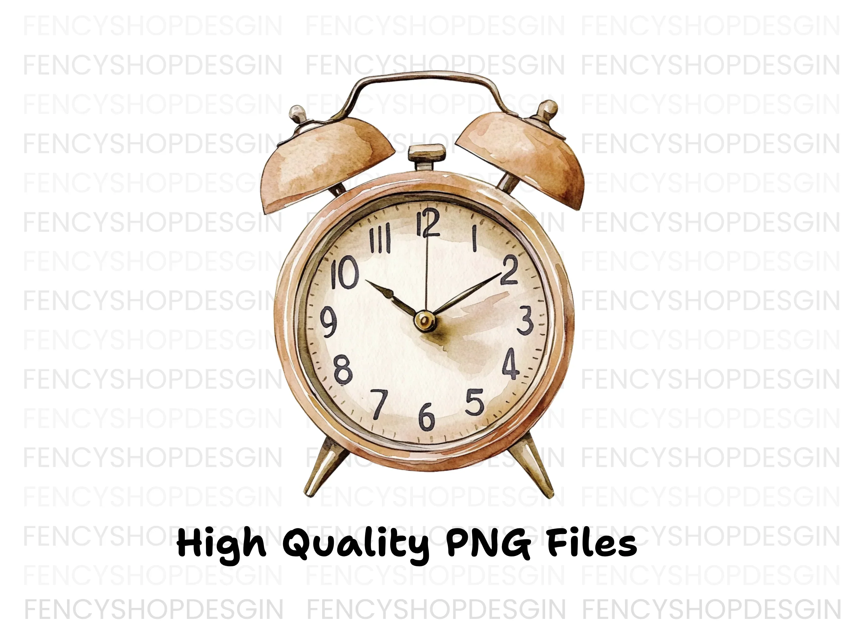 Vintage Alarm Clock Clipart Bundle - Image 2