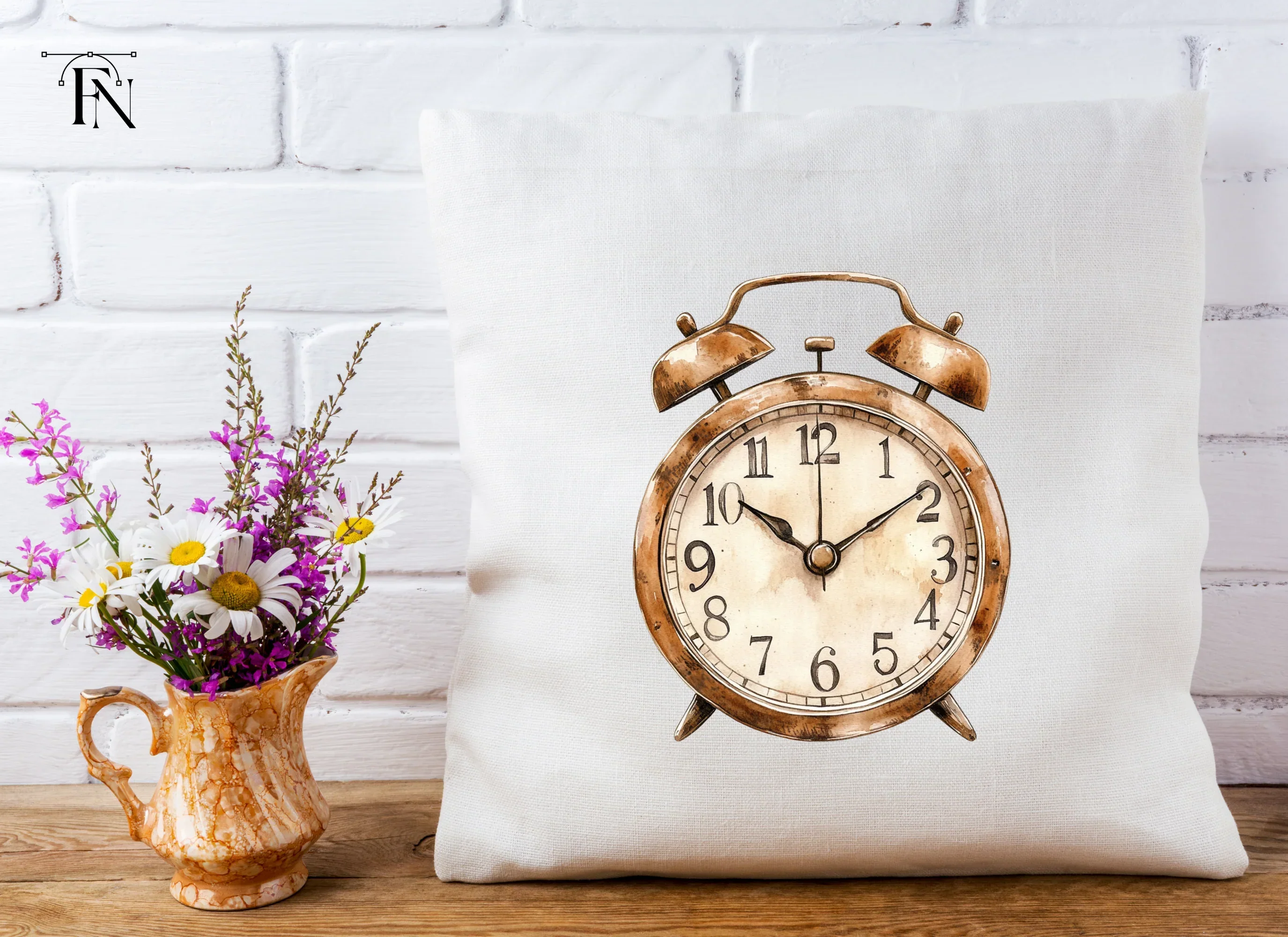 Vintage Alarm Clock Clipart Bundle - Image 4