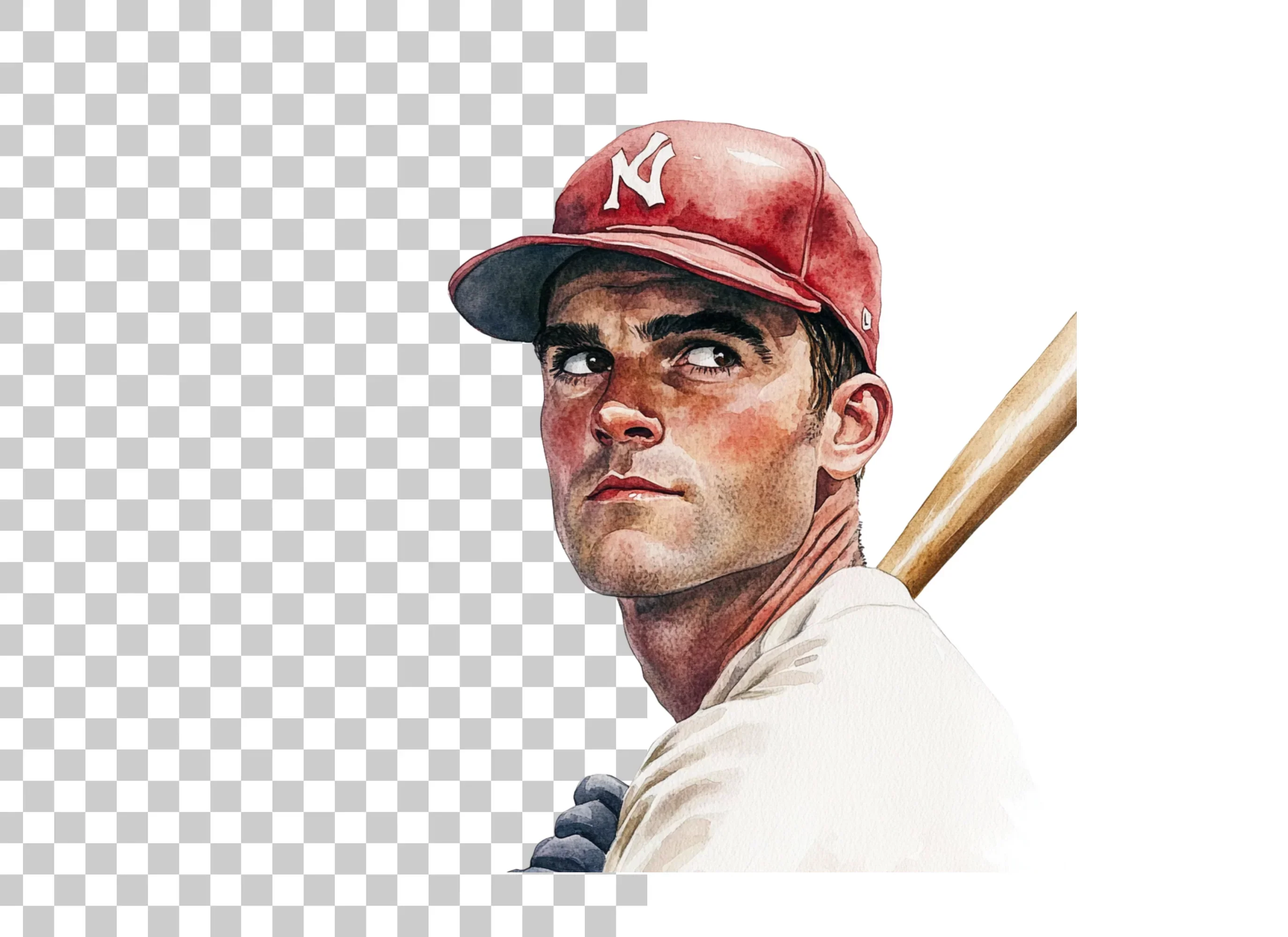 Vintage Baseball Player Clipart Bundle - Image 6