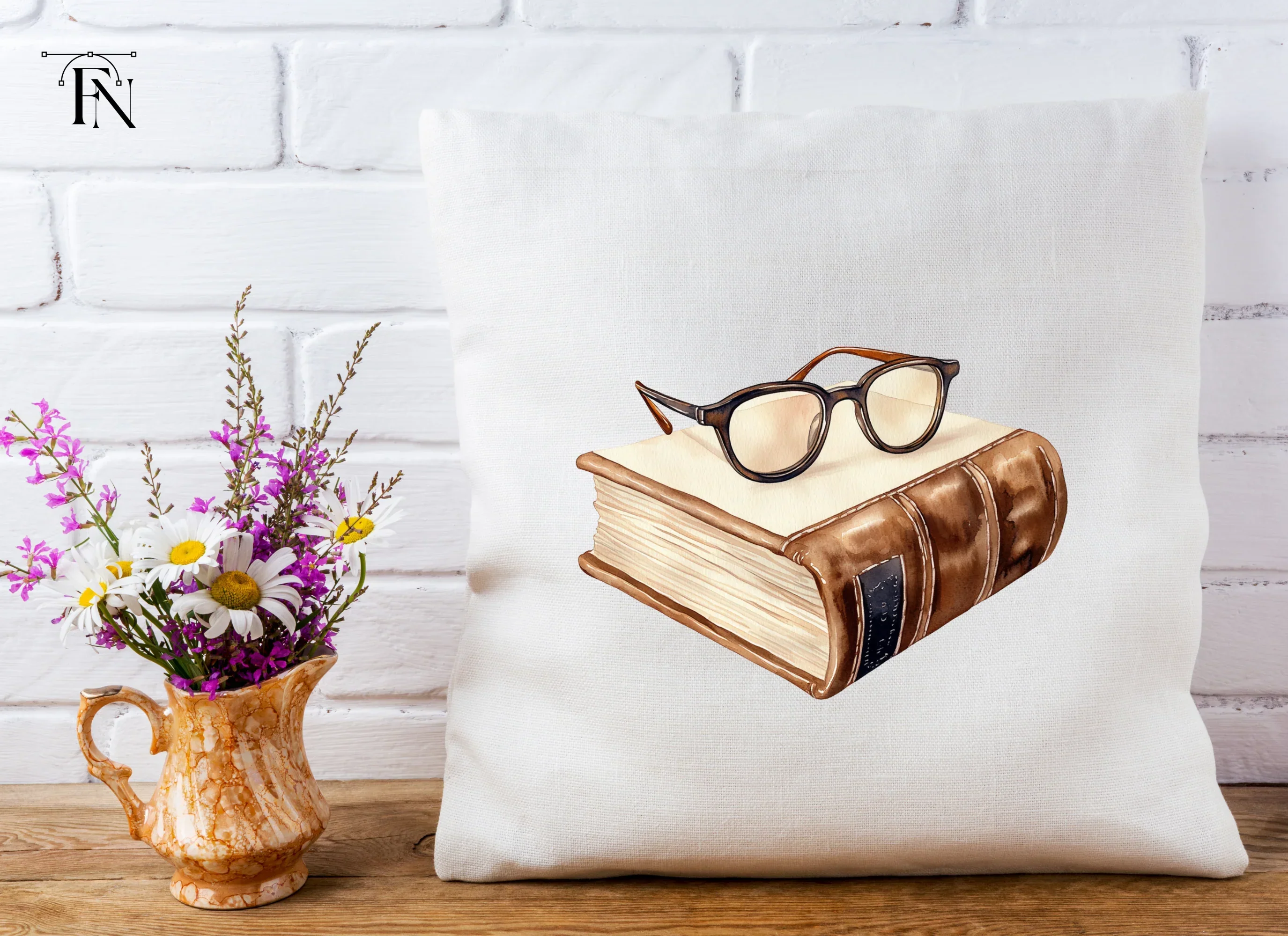 Vintage Books and Glasses Clipart Bundle - Image 5