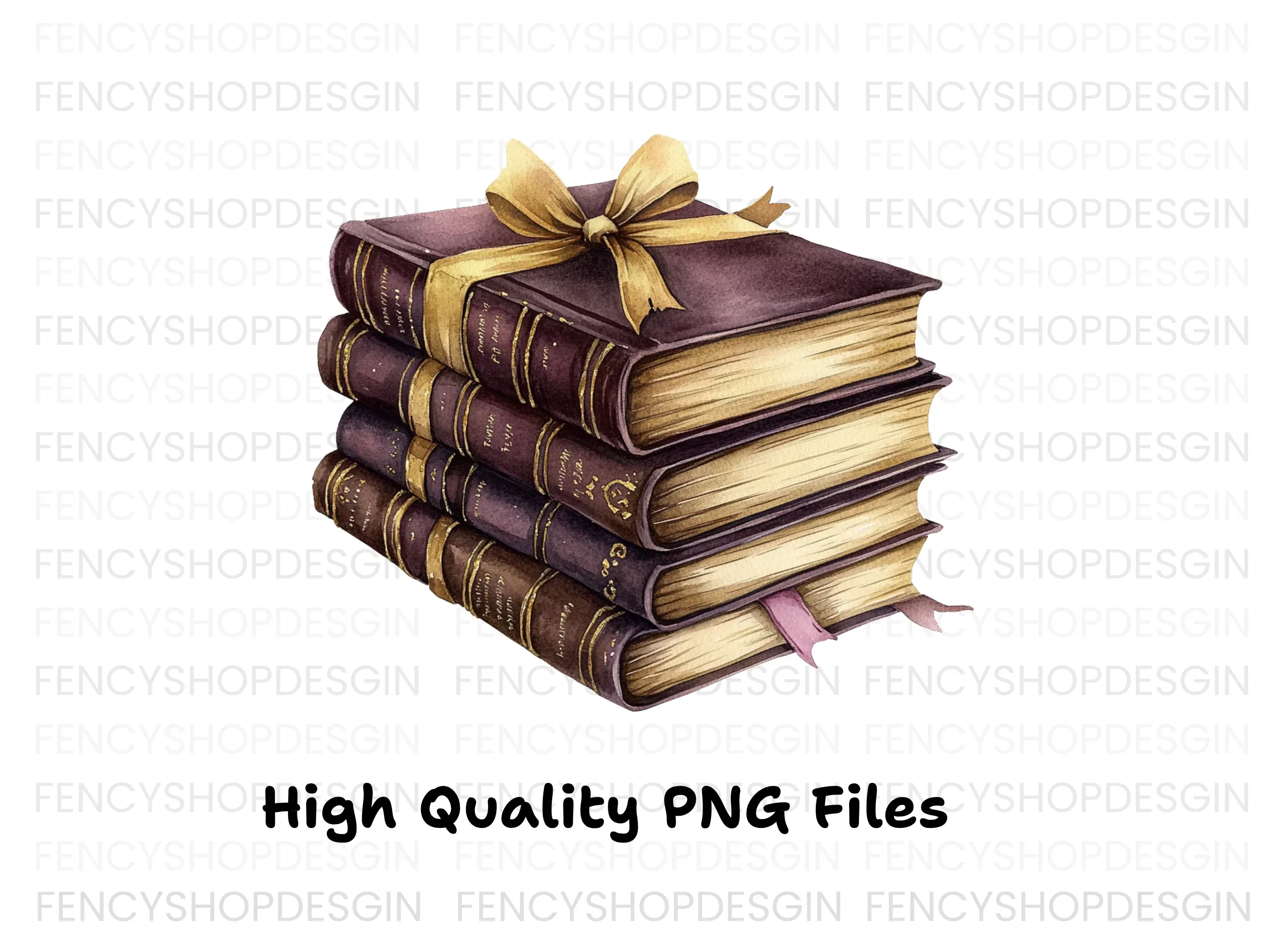 Vintage Books Clipart Bundle - Image 3