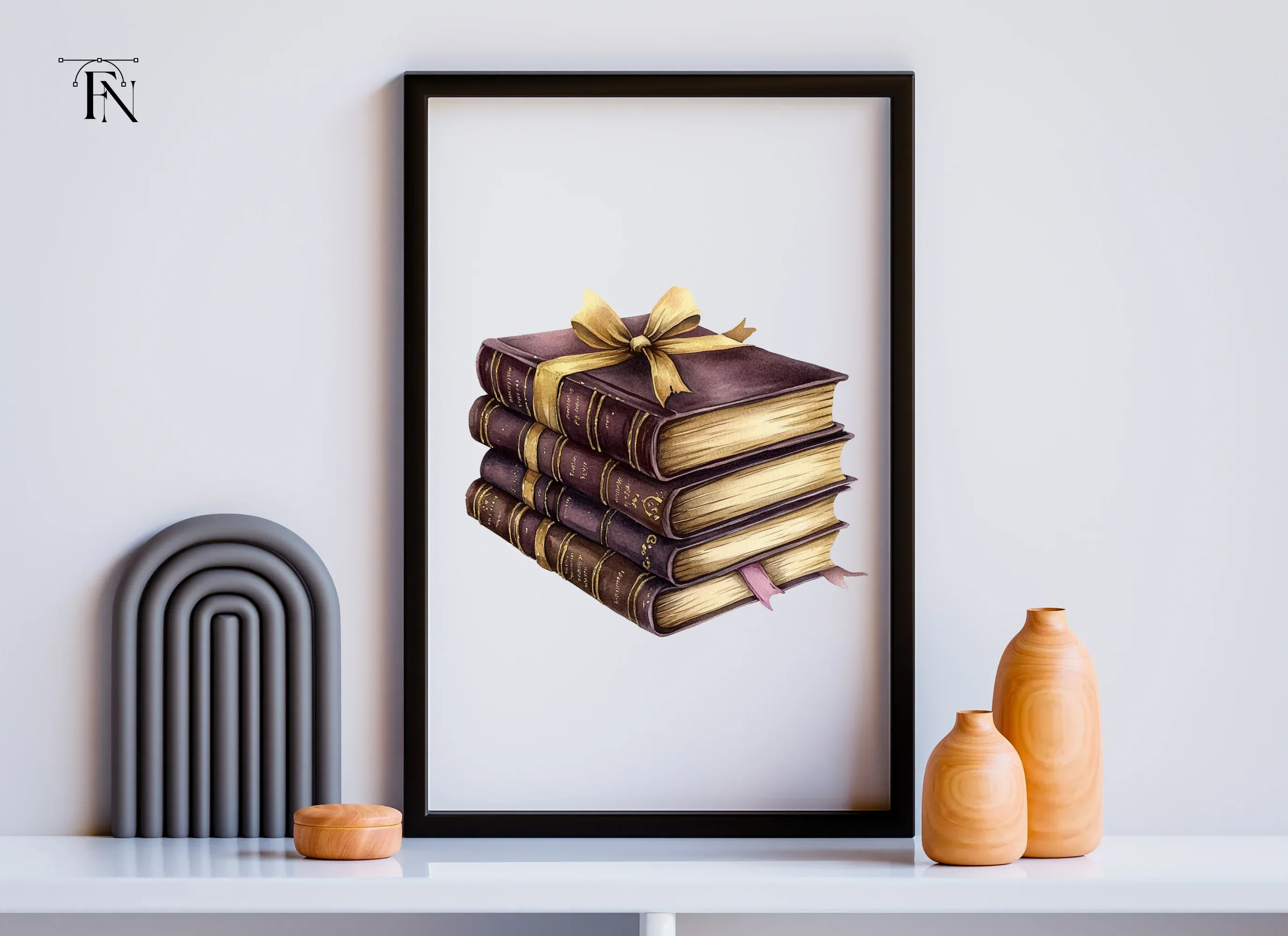 Vintage Books Clipart Bundle - Image 6