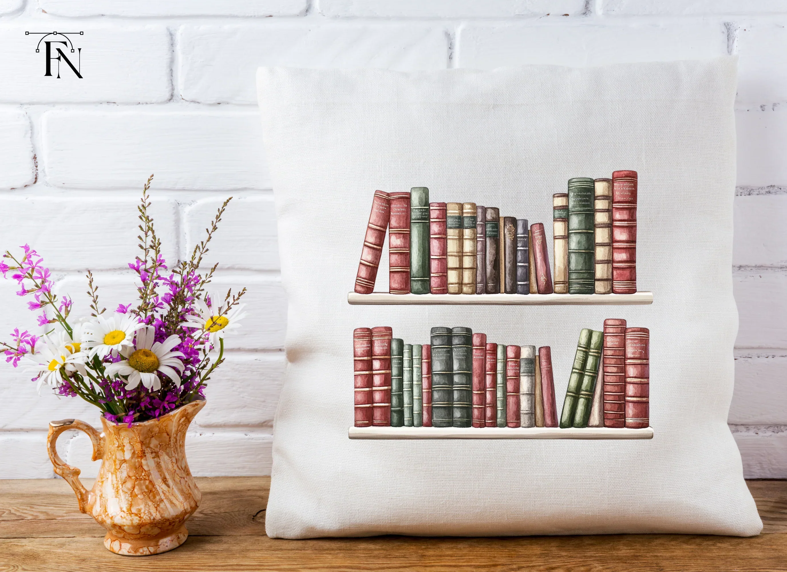 Vintage Bookshelf Clipart Bundle - Image 5