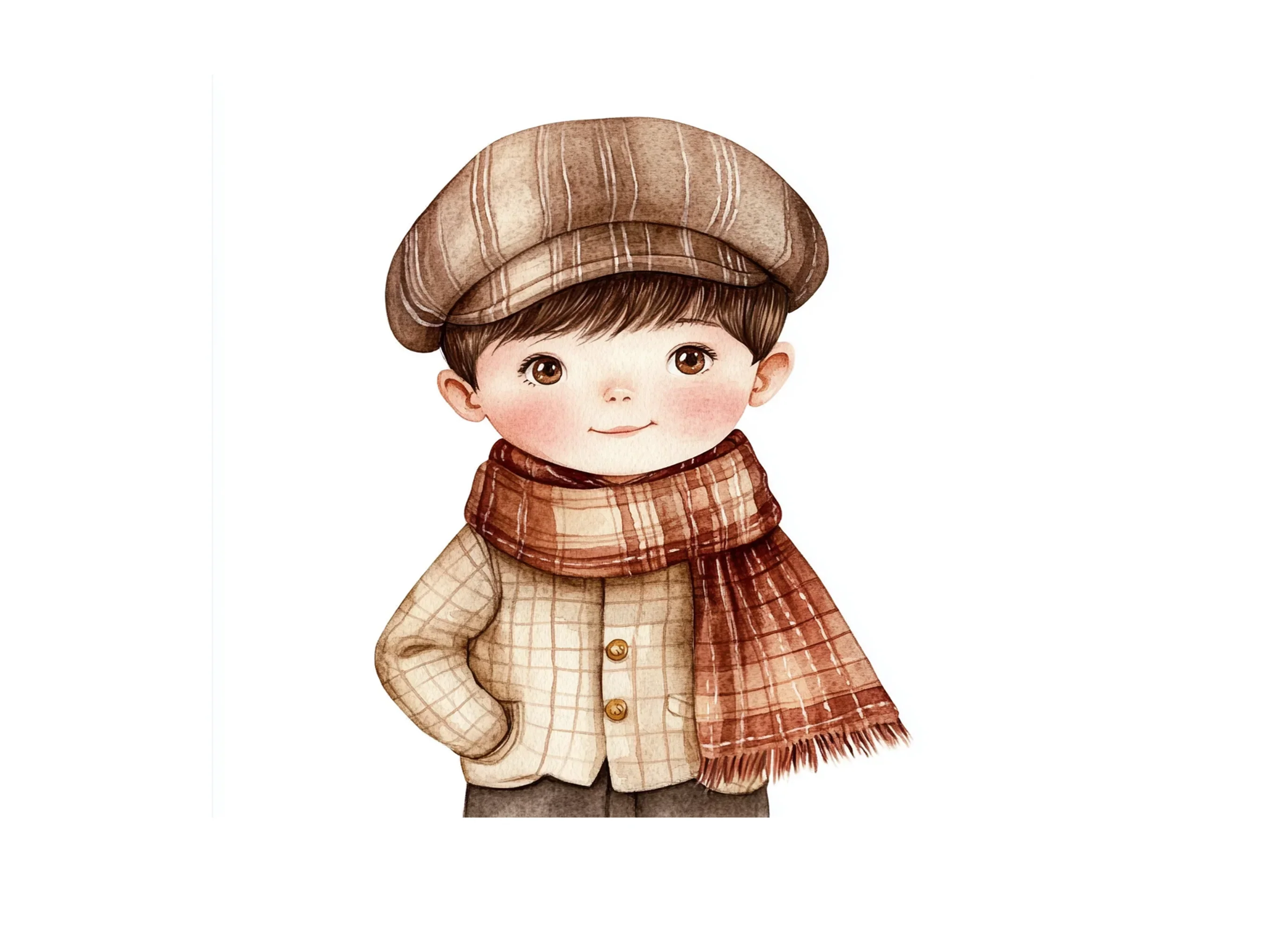 Vintage Boys Clipart Bundle - Image 2