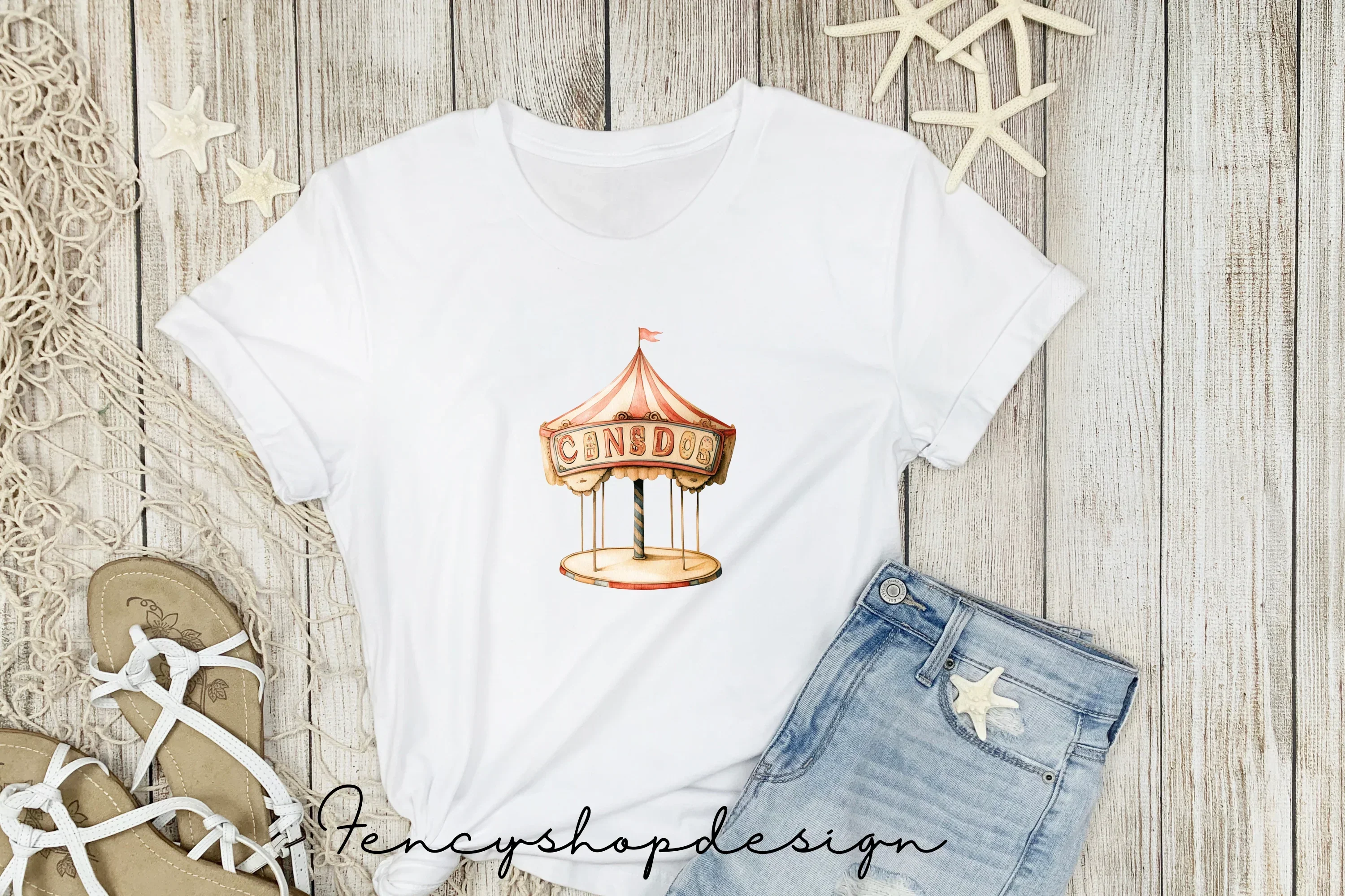 Vintage Circus Carnival Clipart Bundle - Image 5