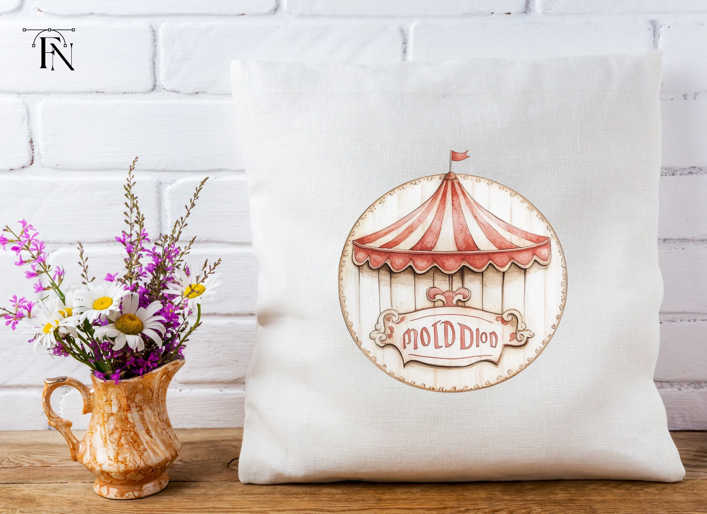 Vintage Circus Tent Clipart Bundle - Image 5