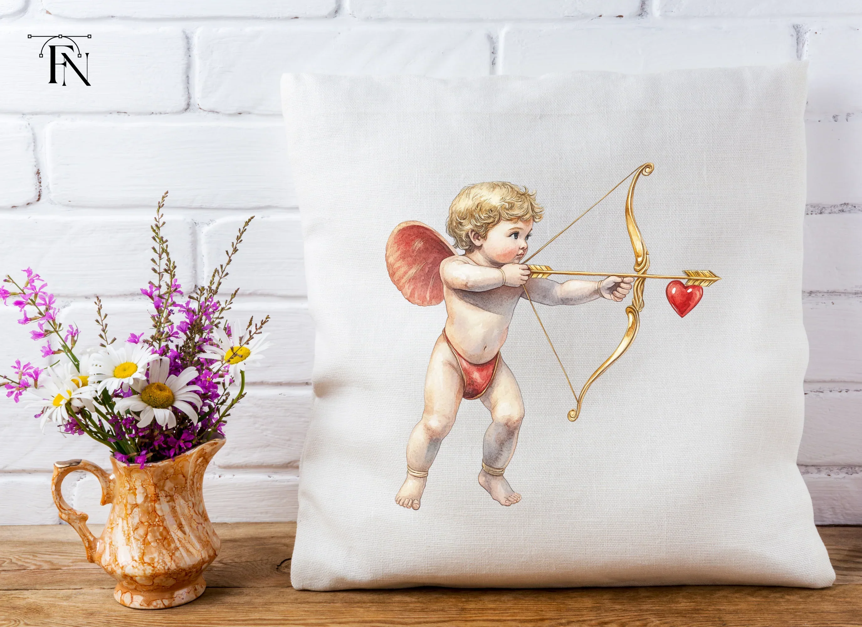Vintage Cupid Clipart Bundle - Image 4