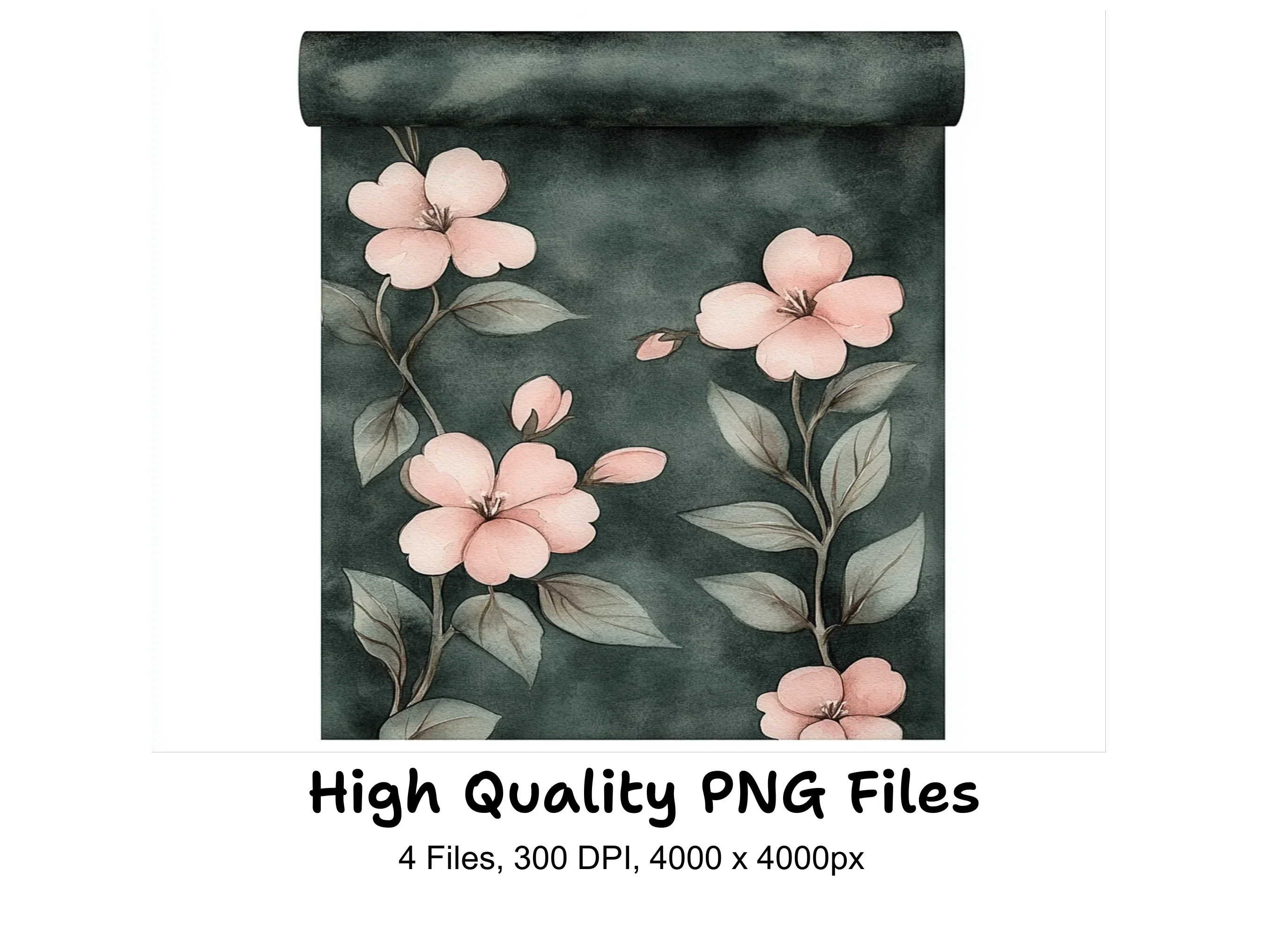 Vintage Floral Pattern Clipart Bundle