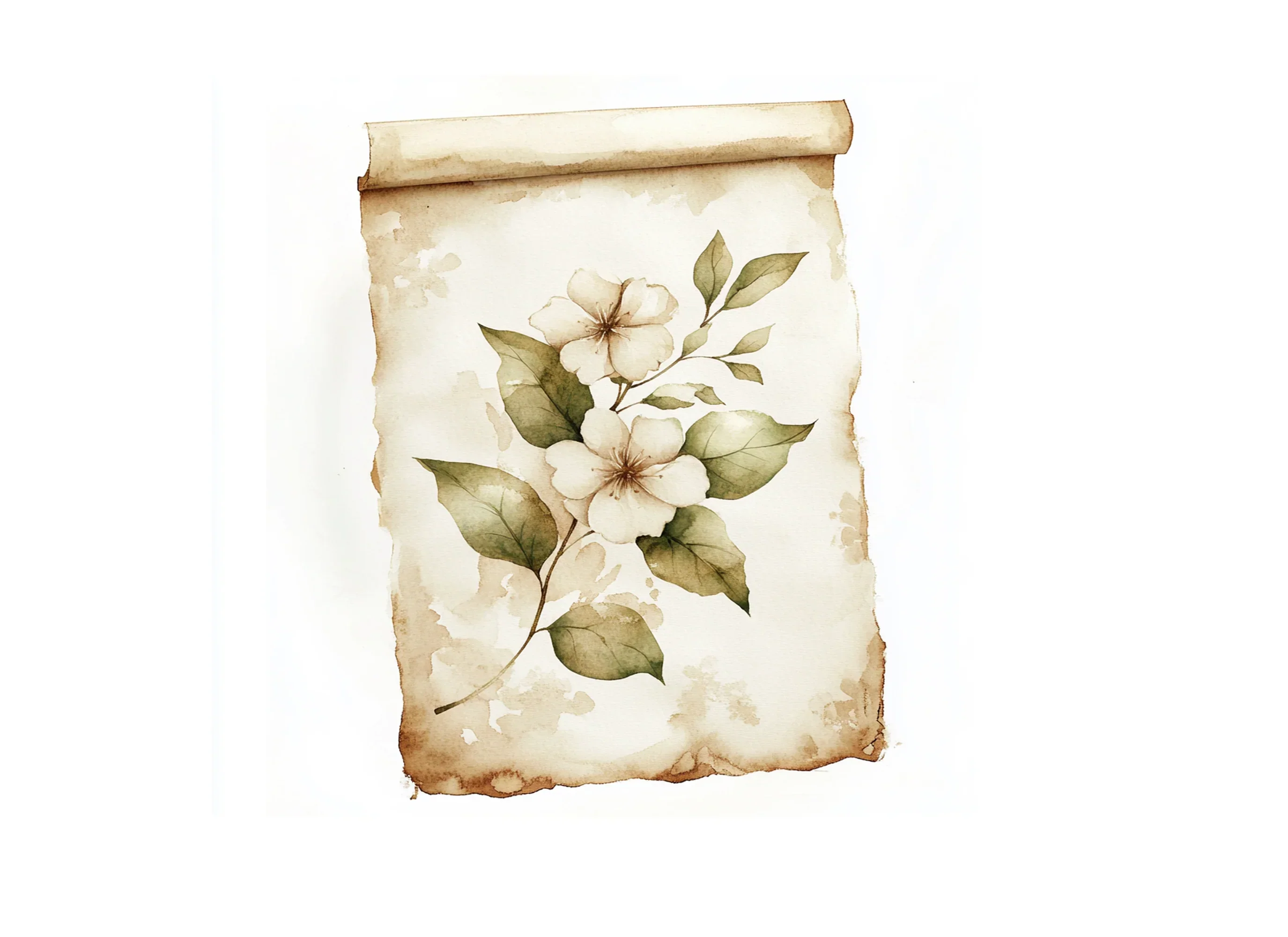 Vintage Floral Scroll Clipart Bundle - Image 3