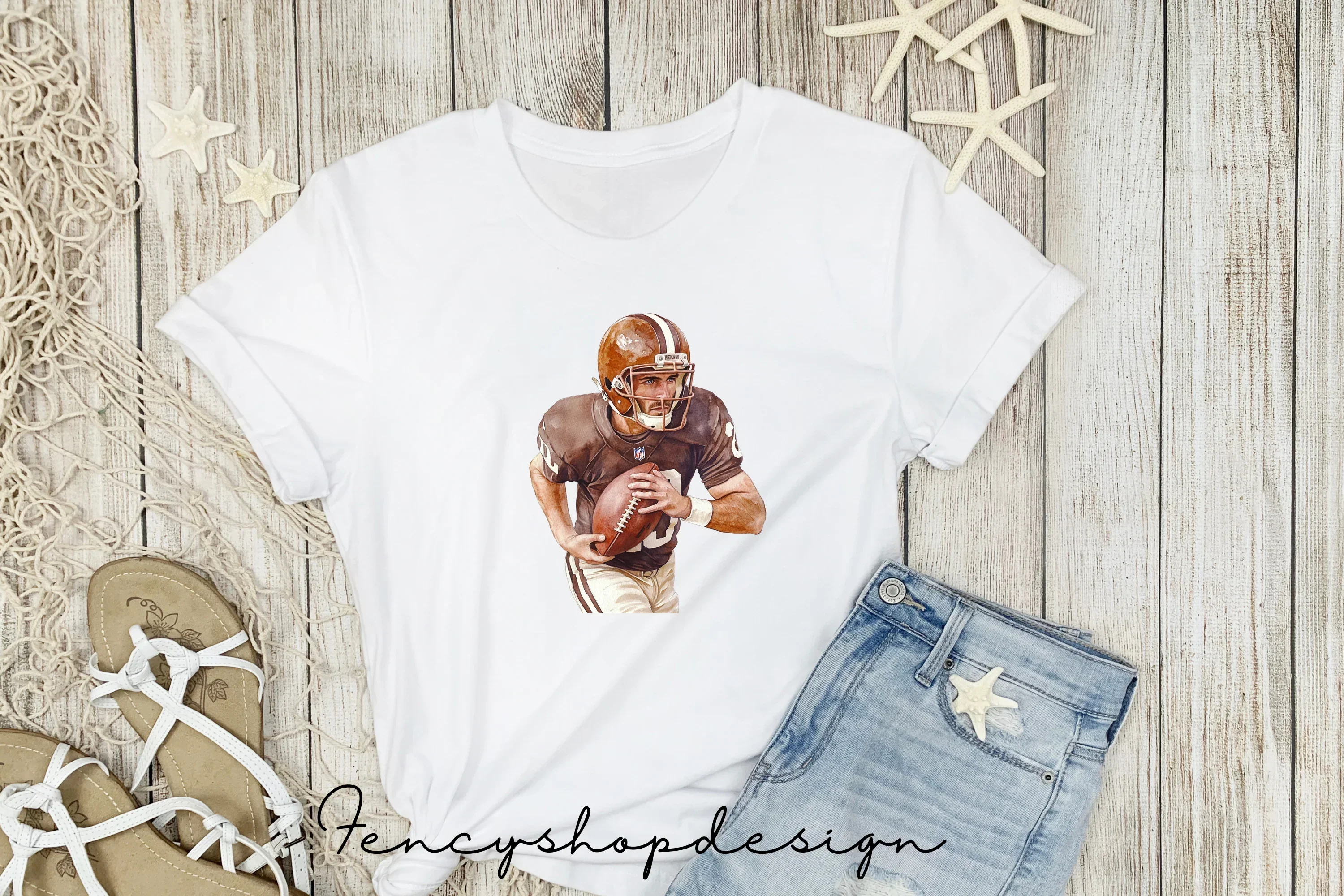 Vintage Football Player Clipart Bundle - Image 5