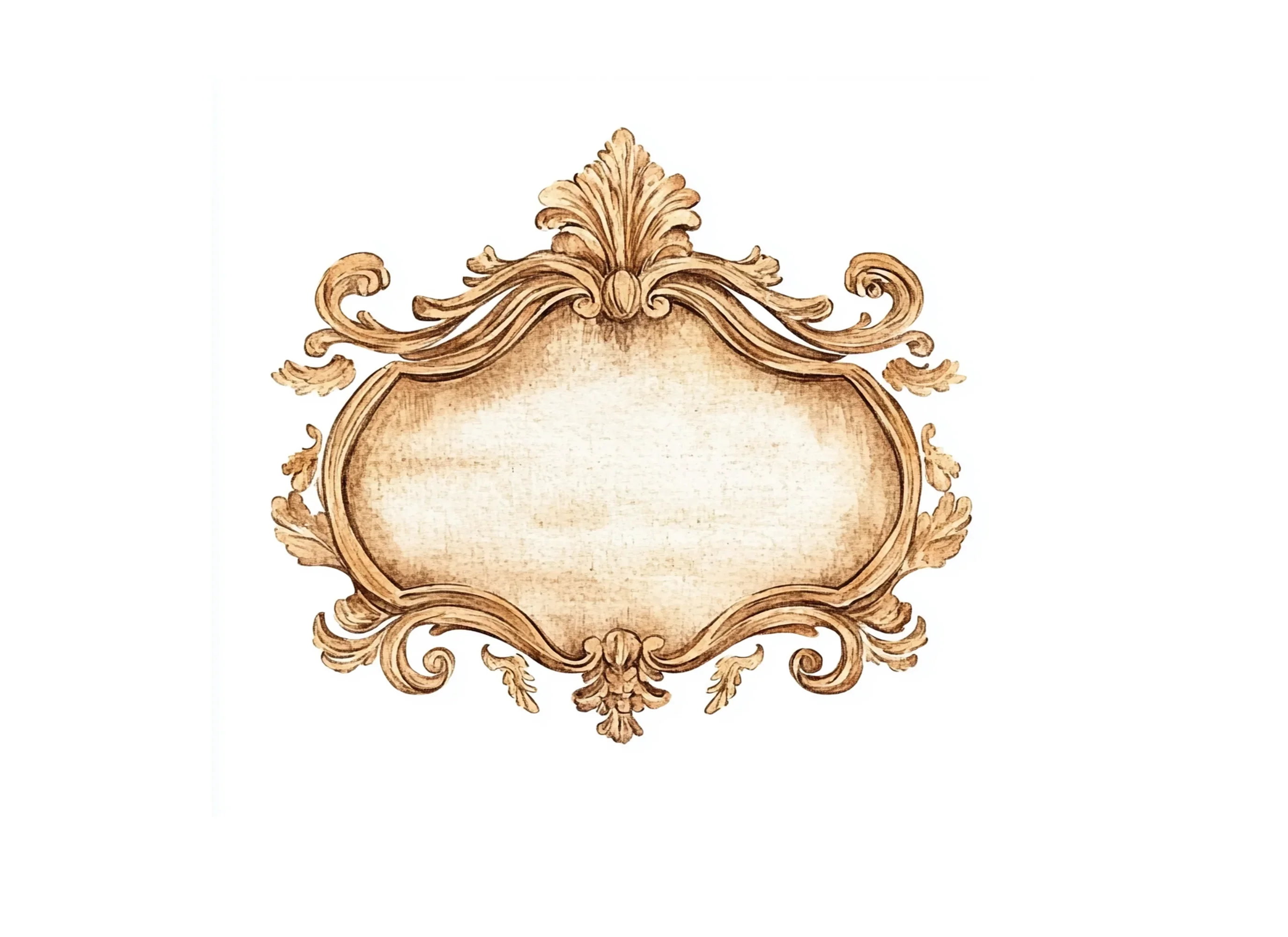 Vintage Gold Frame Clipart Bundle - Image 2