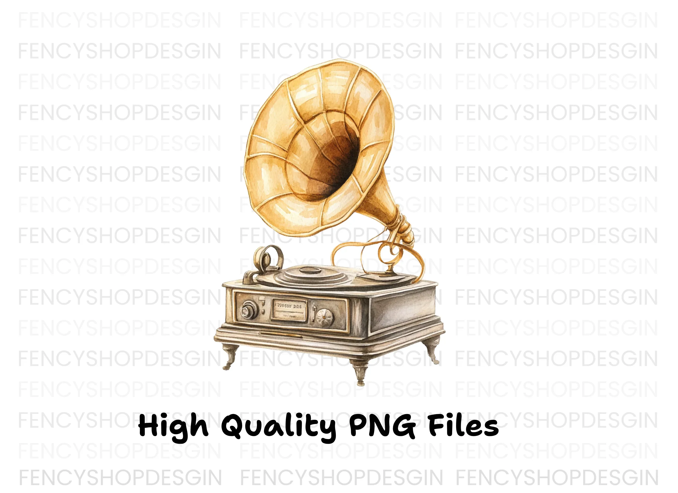 Vintage Gramophone Clipart Bundle - Image 2