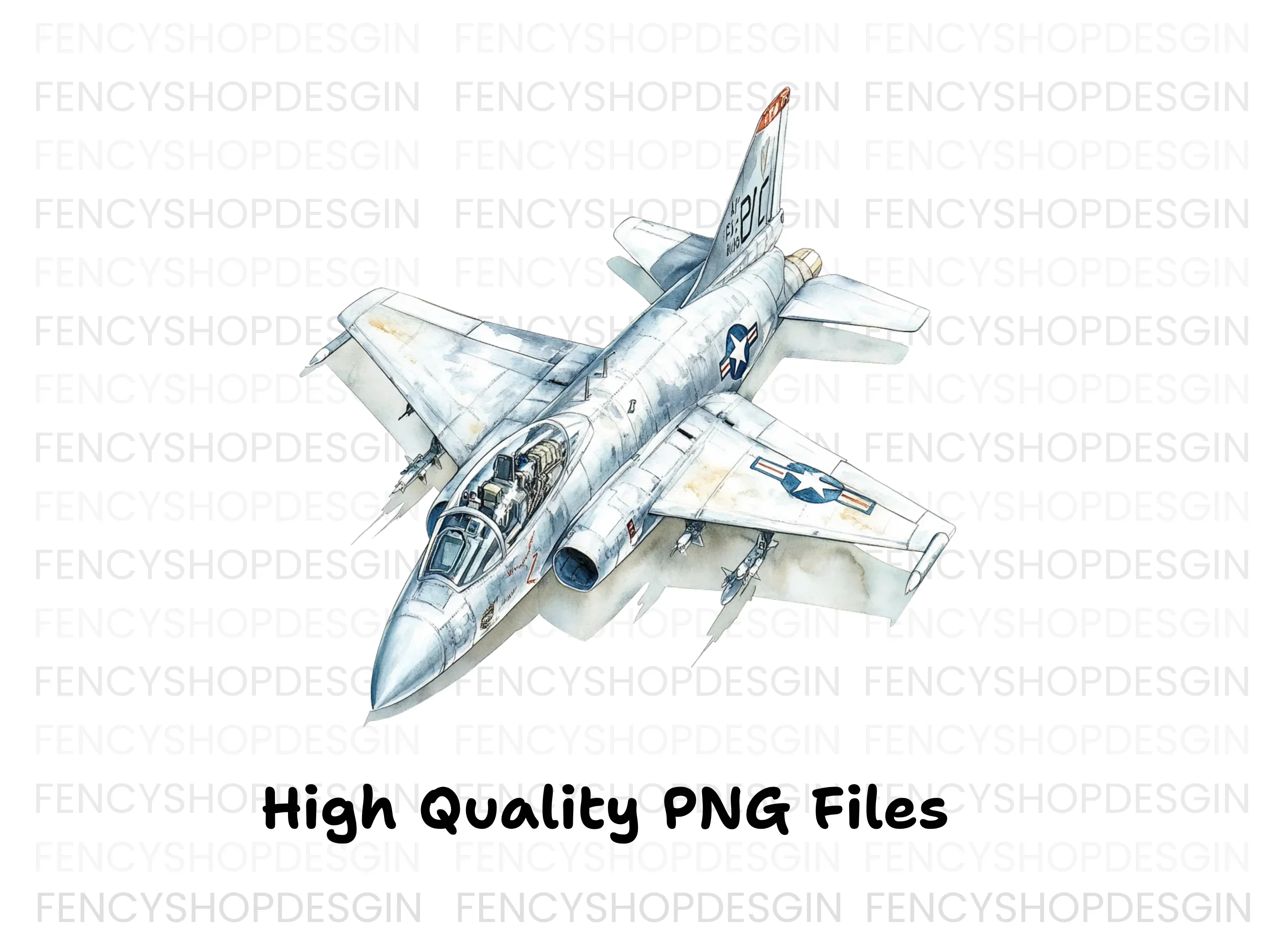 Vintage Jet and Private Plane Clipart Bundle - Image 4