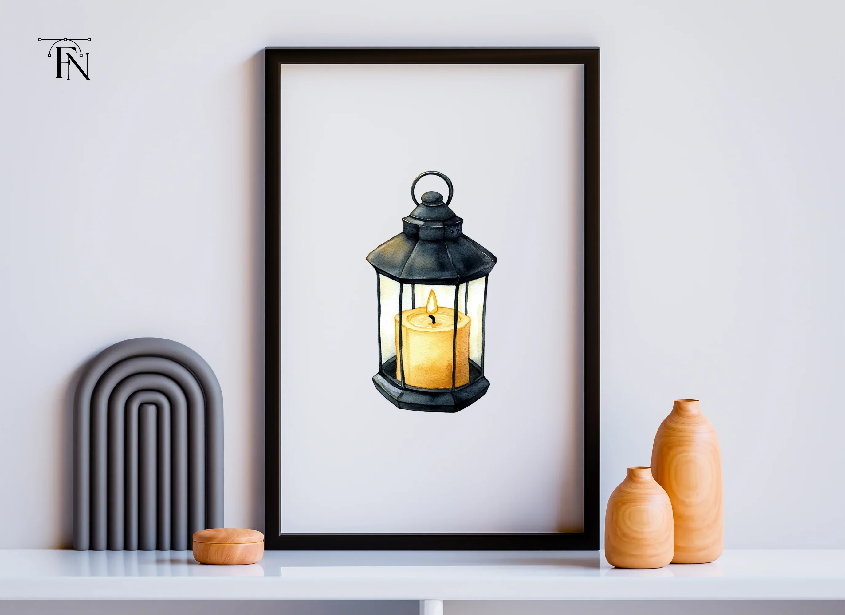 Vintage Lanterns Clipart Bundle - Image 5