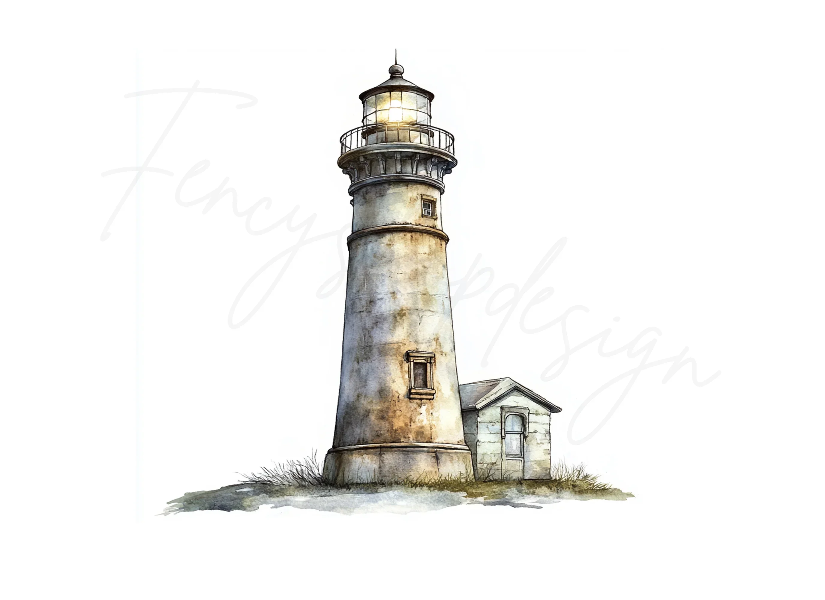 Vintage Lighthouse Illustration Clipart Bundle - Image 2