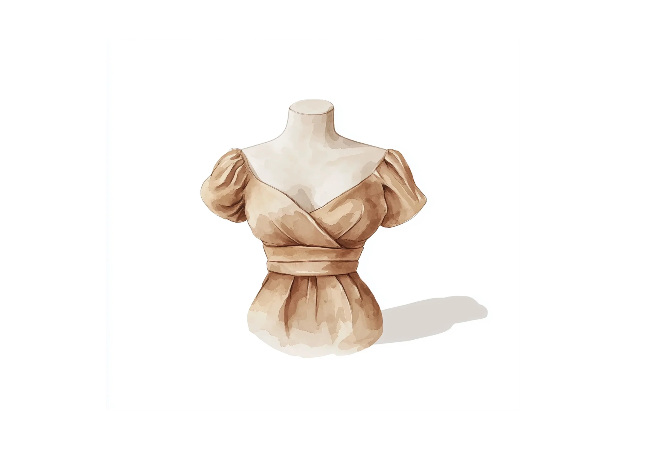 Vintage Mannequin Torso Clipart Bundle - Image 3