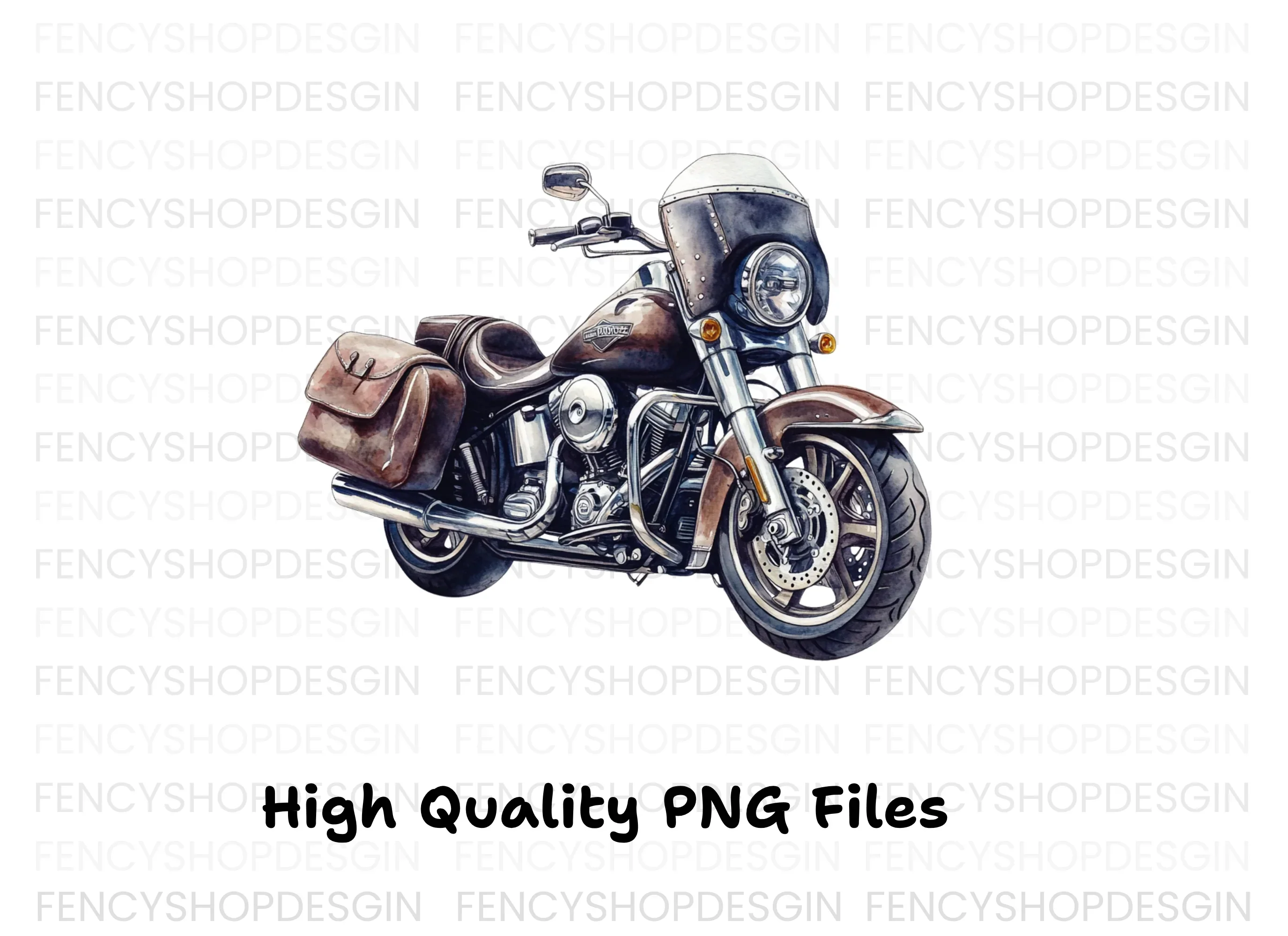 Vintage Motorcycle Clipart Bundle - Image 2
