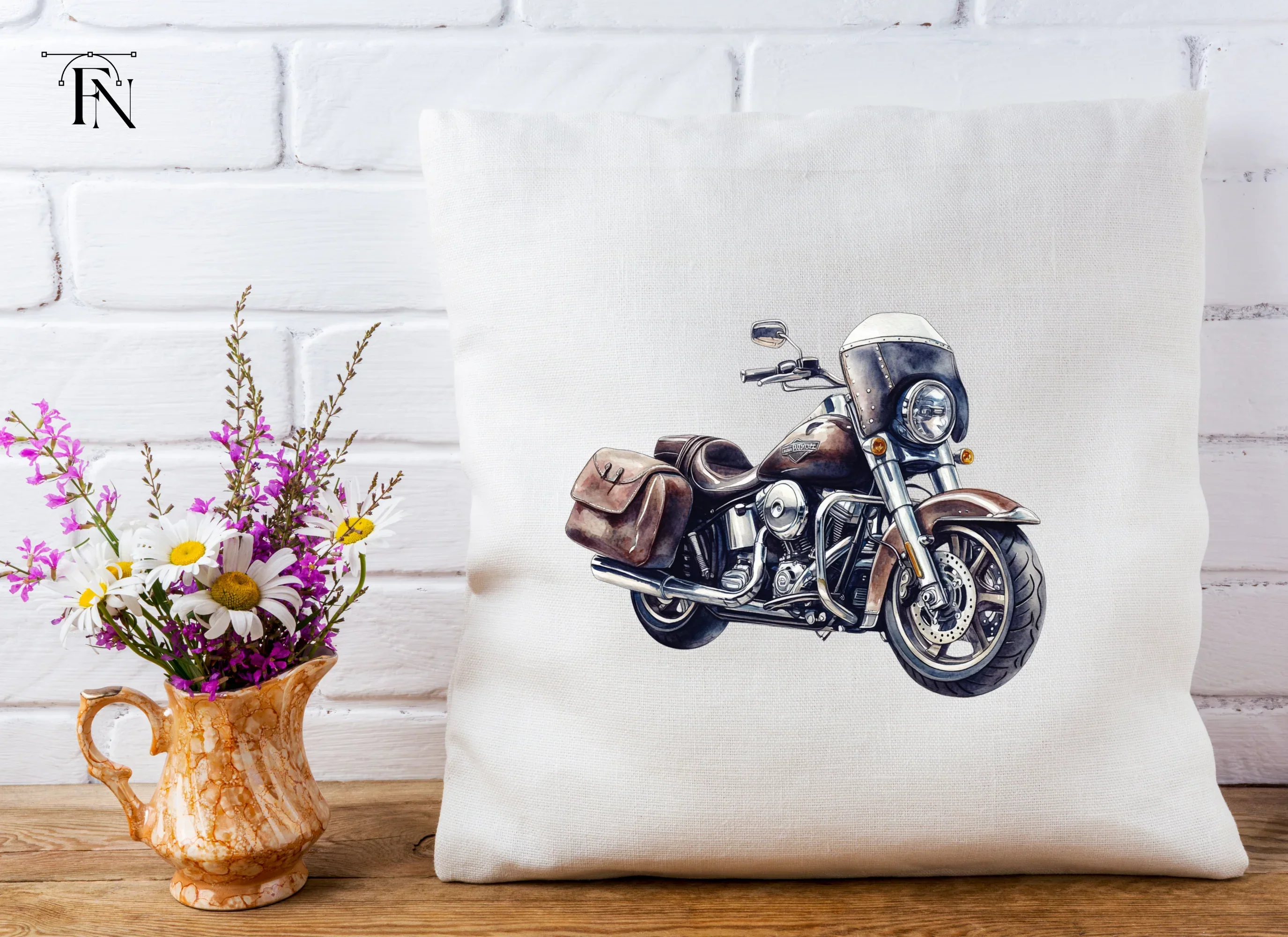 Vintage Motorcycle Clipart Bundle - Image 4