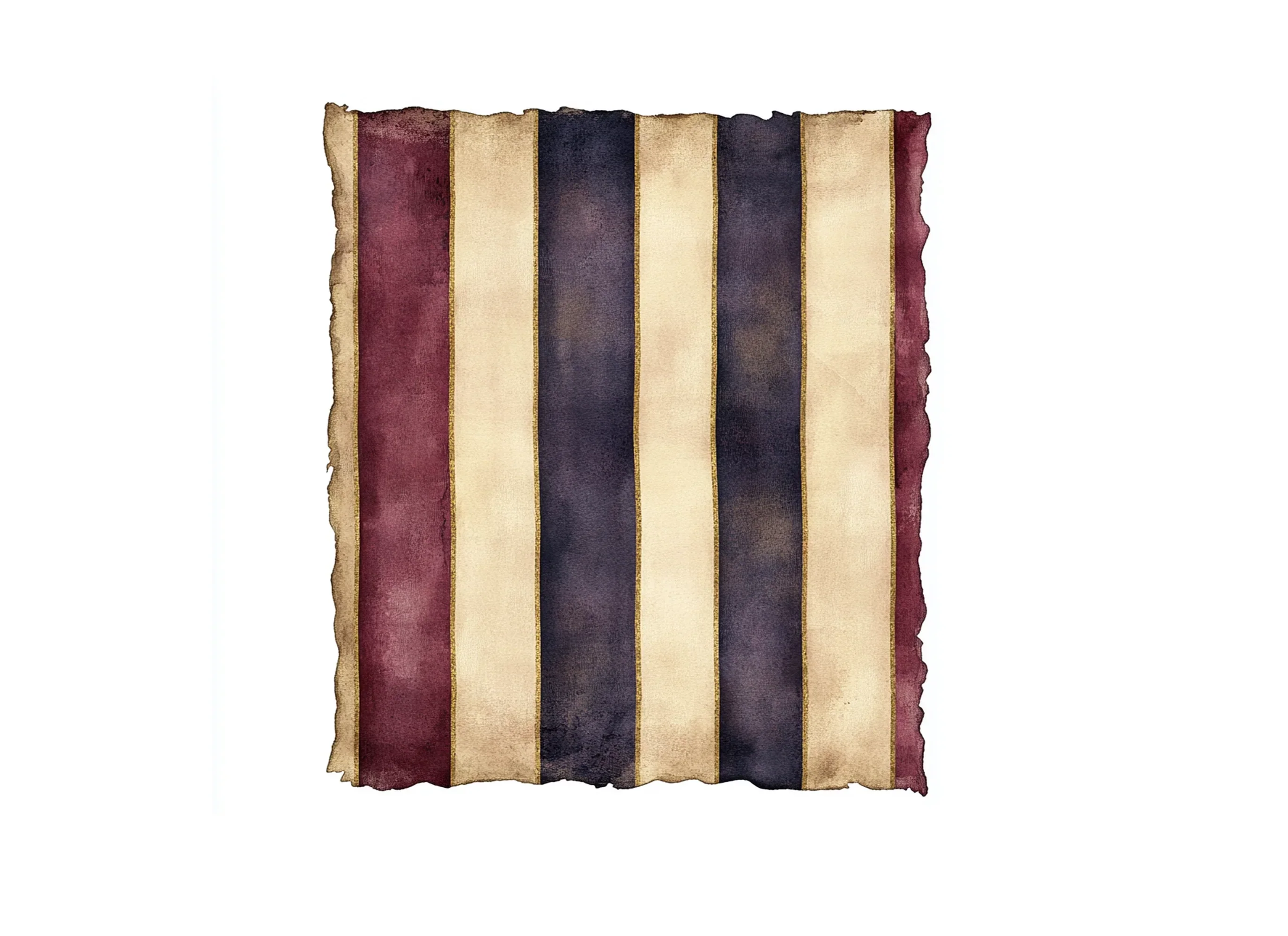 Vintage Patriotic Striped Clipart Bundle - Image 3