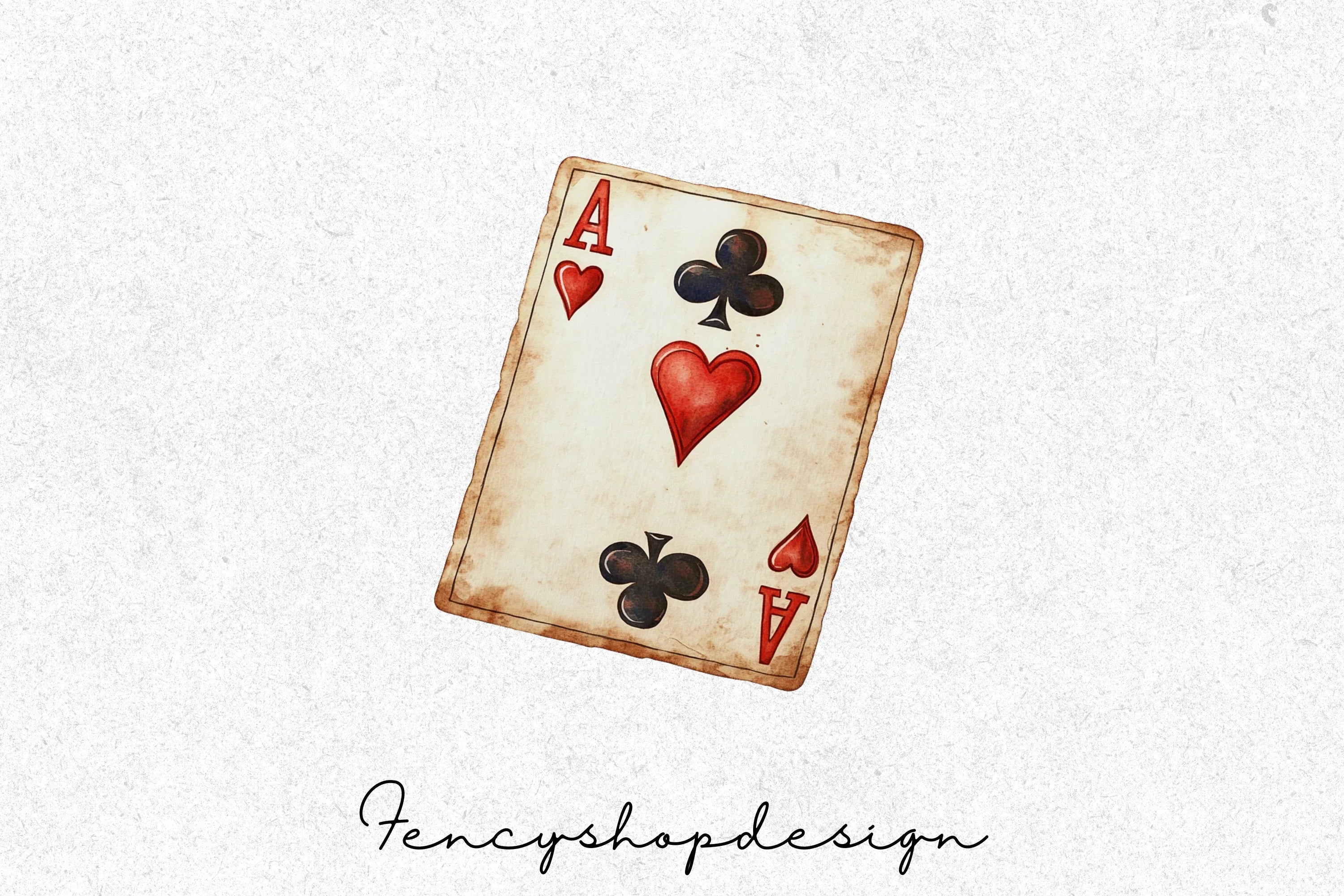 Vintage Playing Cards Clipart Bundle - Image 3