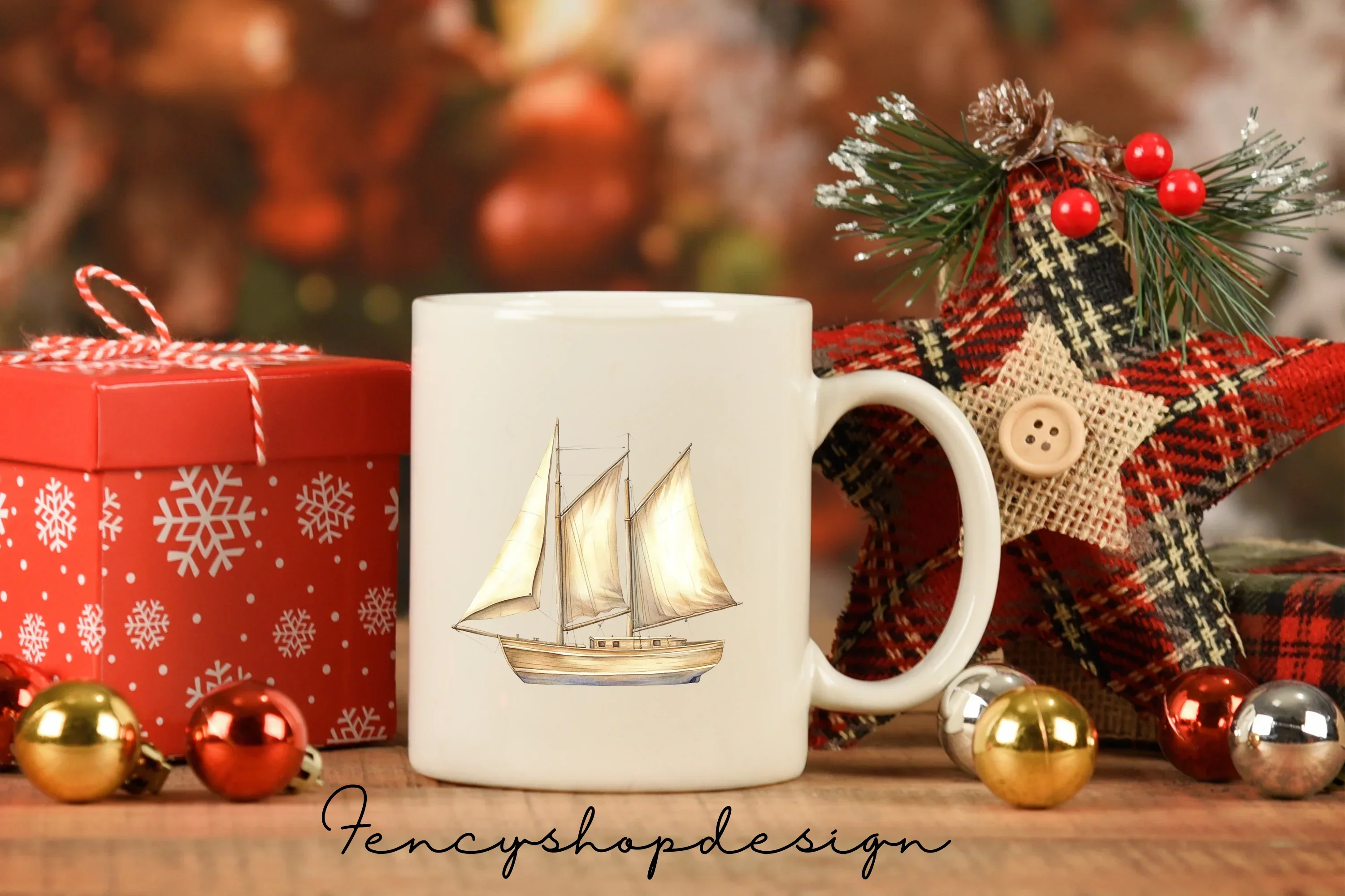 Vintage Sailboat Clipart Bundle - Image 3