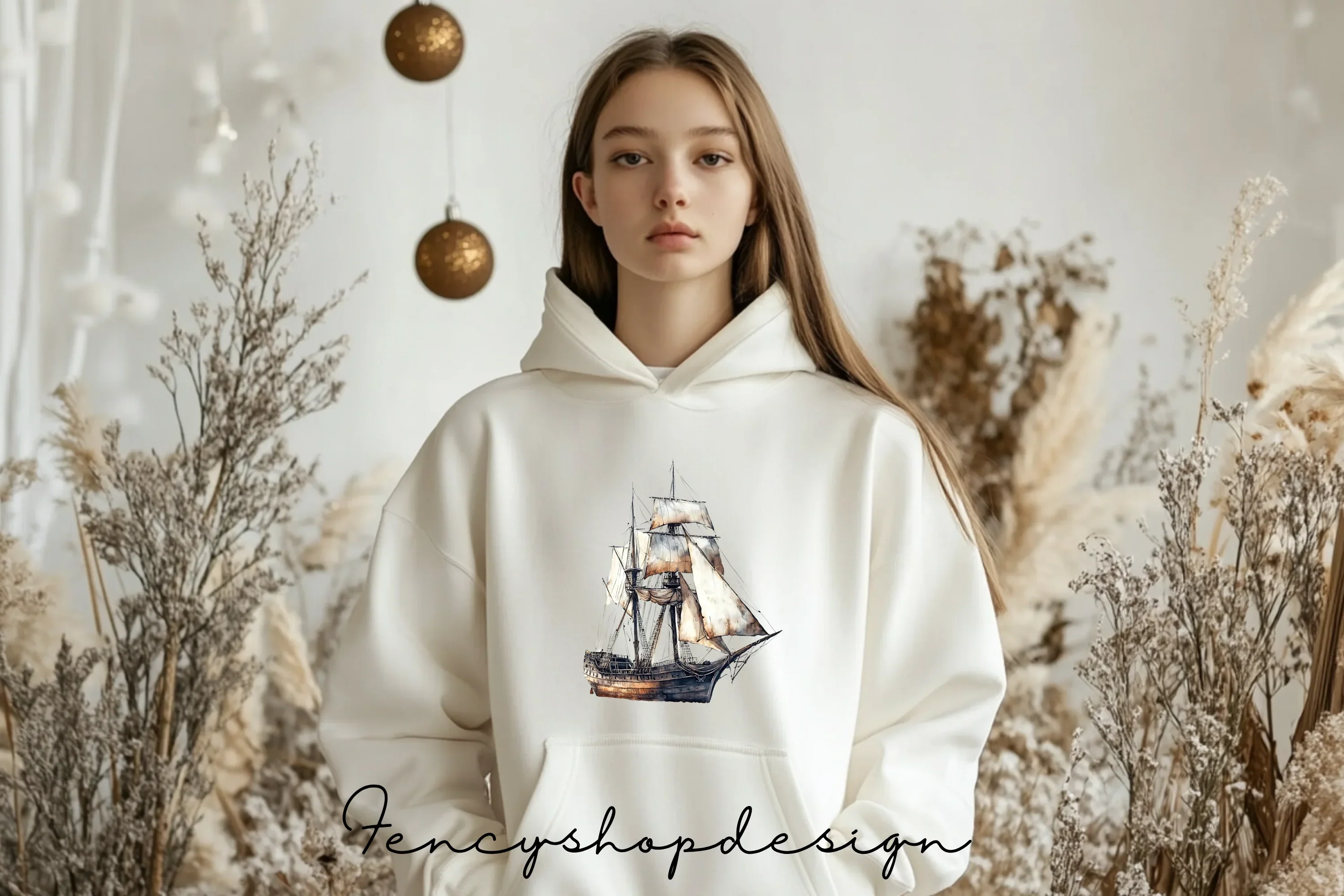 Vintage Sailing Ships Clipart Bundle - Image 6