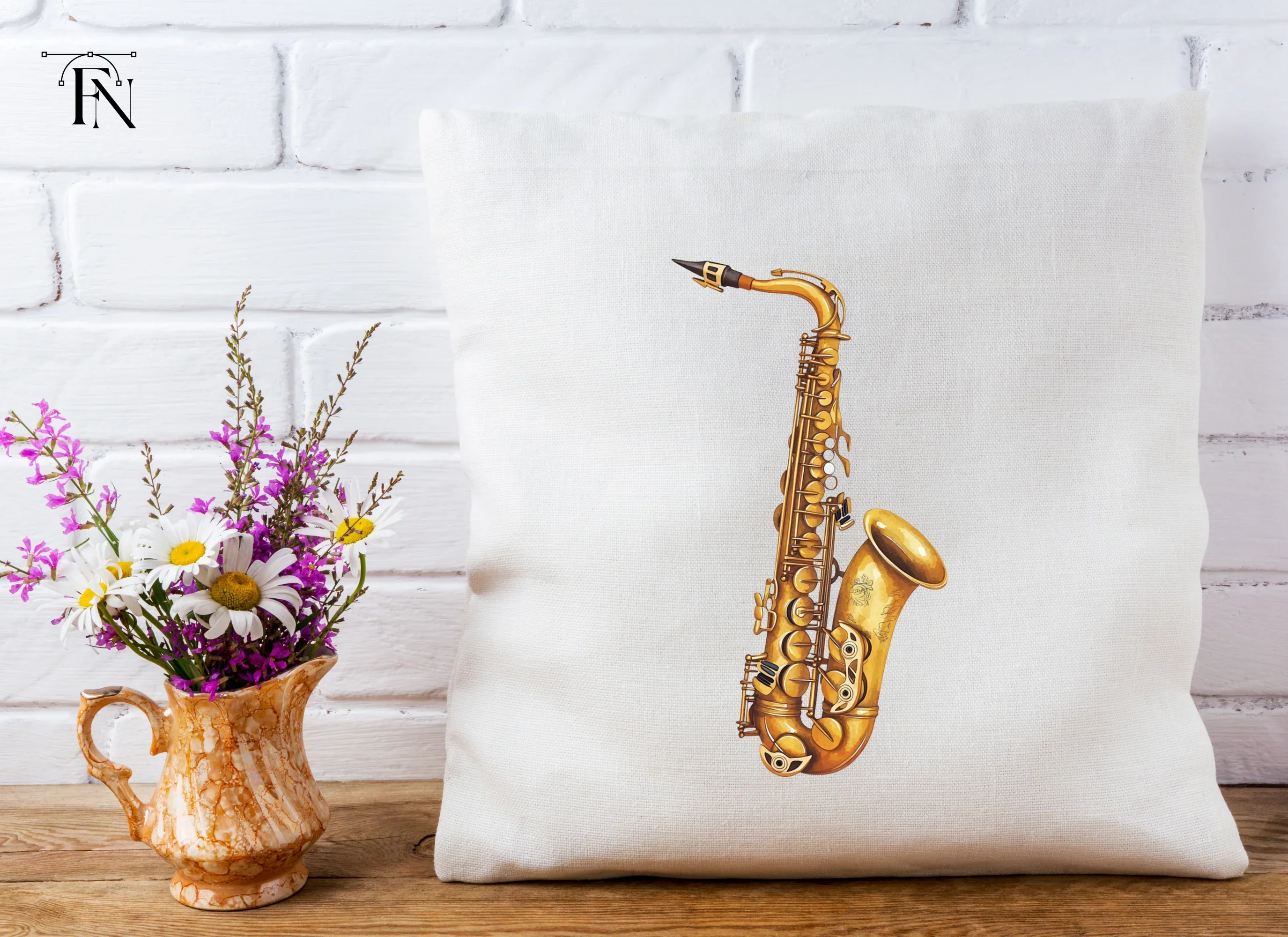 Vintage Saxophone Musical Instrument Clipart Bundle - Image 5