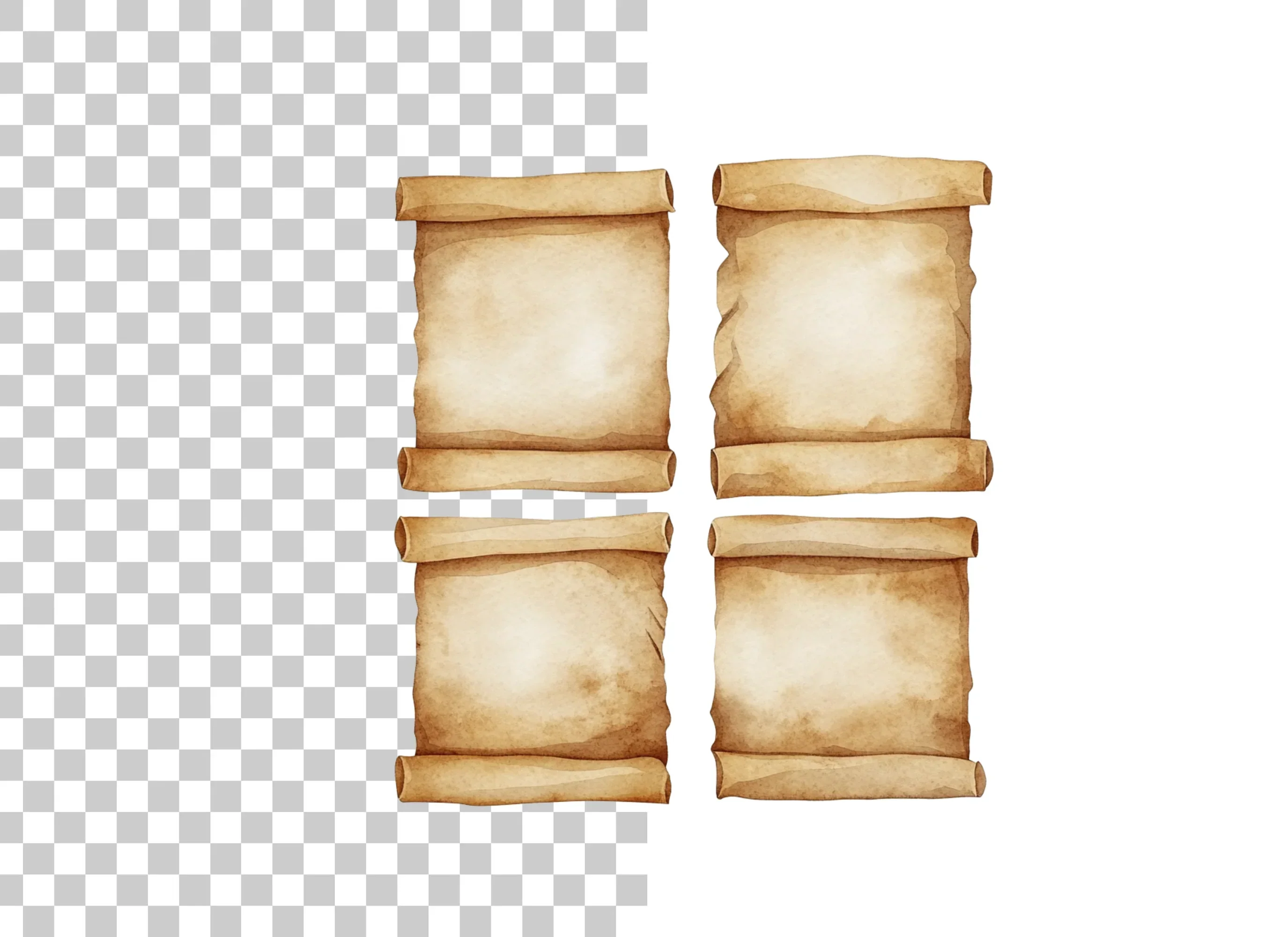 Vintage Scroll Clipart Bundle - Image 2