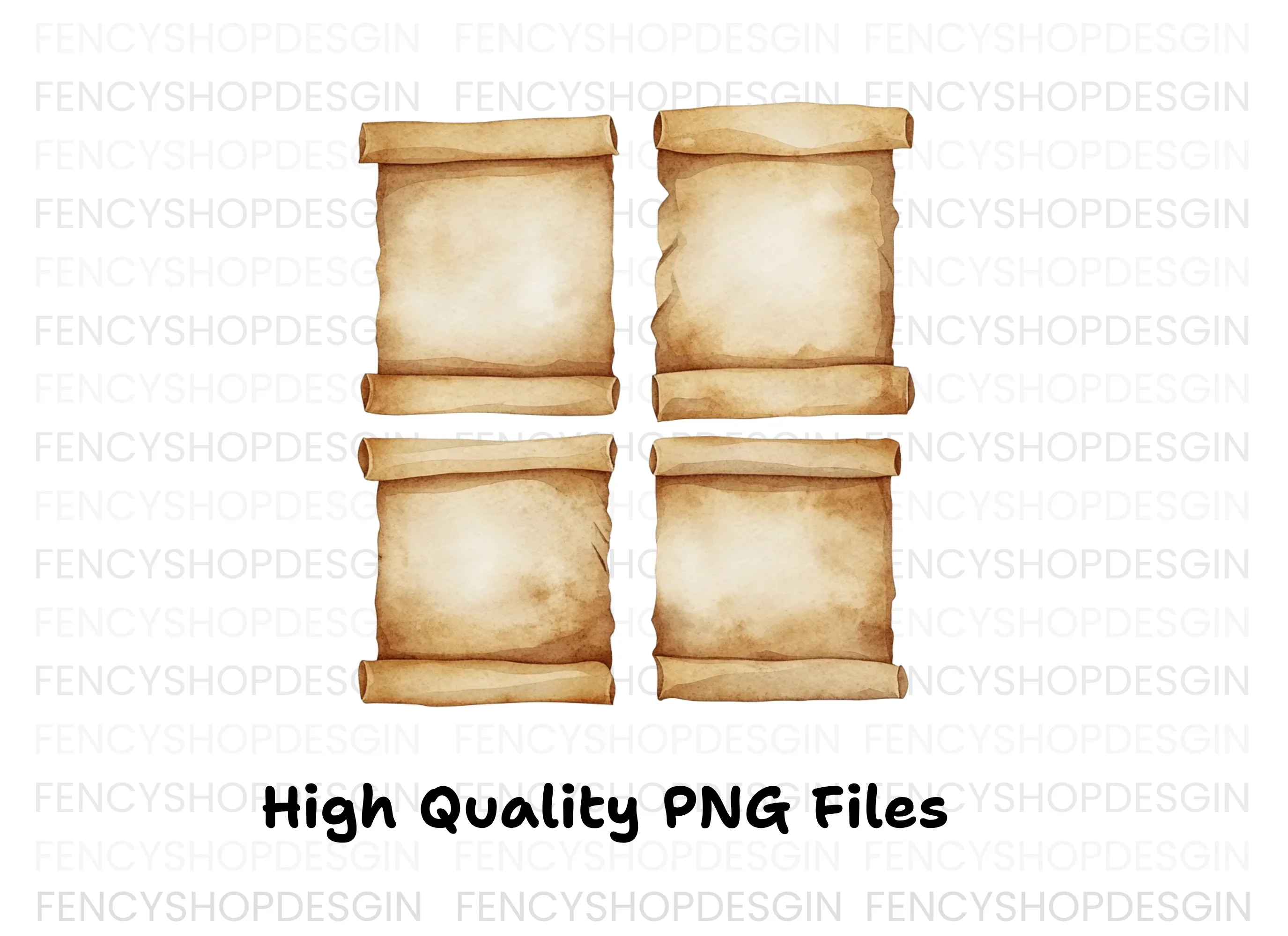 Vintage Scroll Clipart Bundle - Image 3