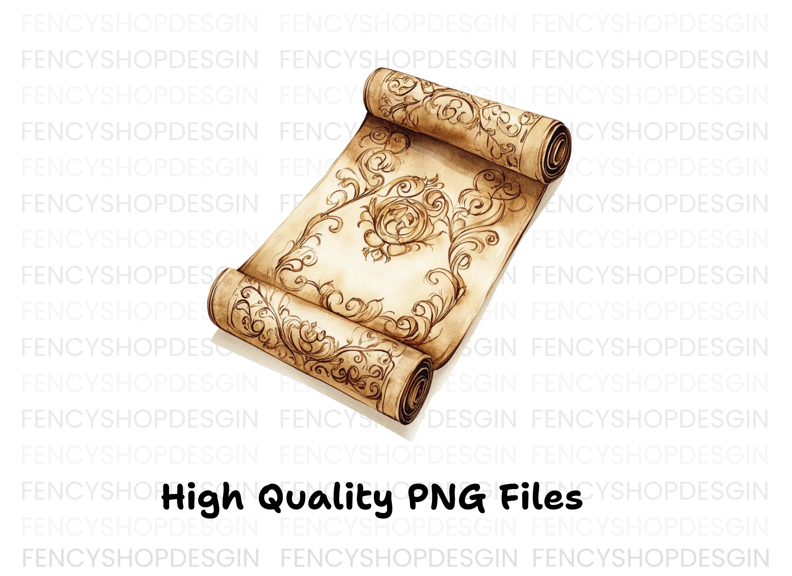 Vintage Scroll Clipart Bundle - Image 3